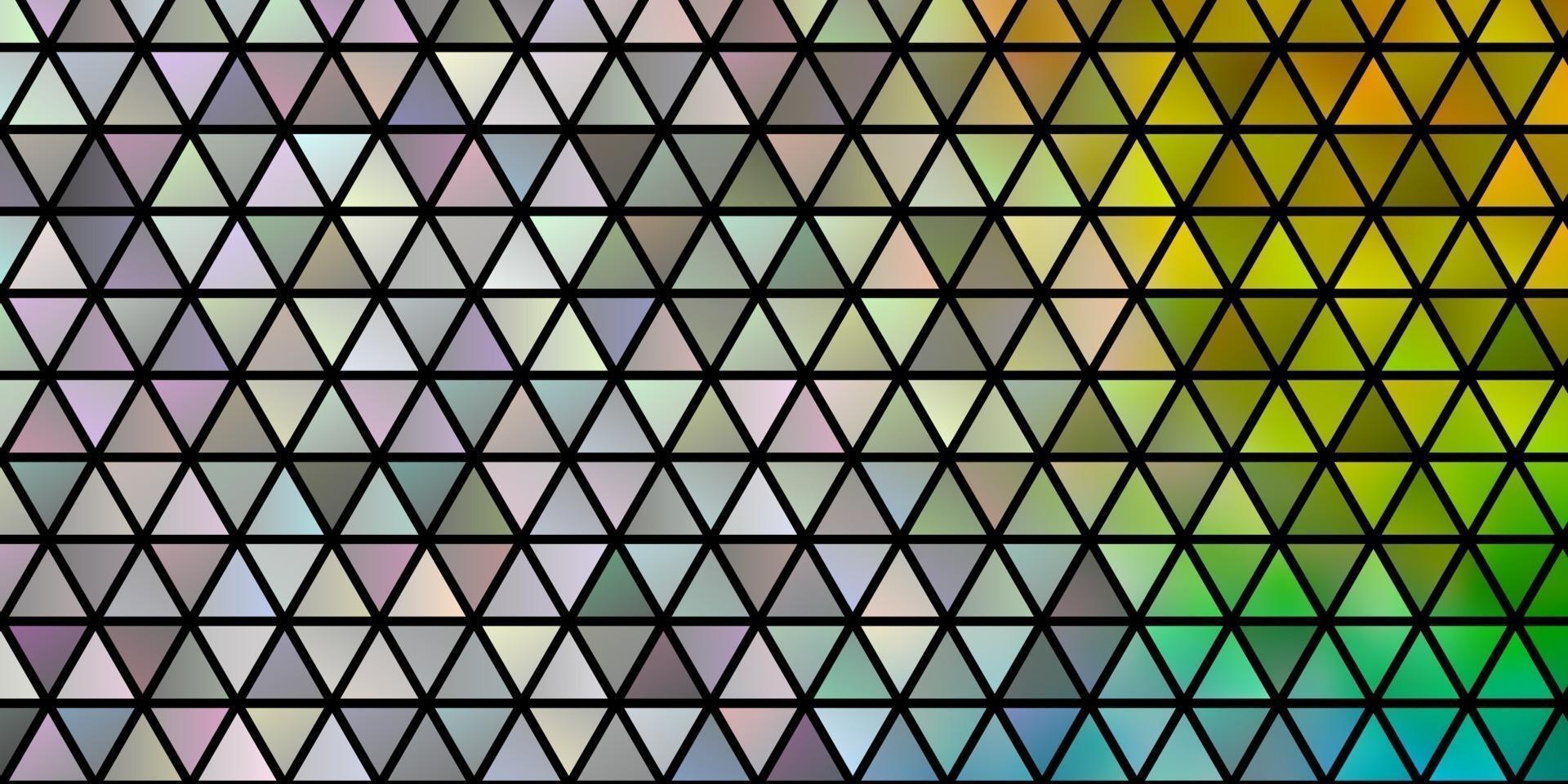 Light Multicolor vector layout with lines, triangles.