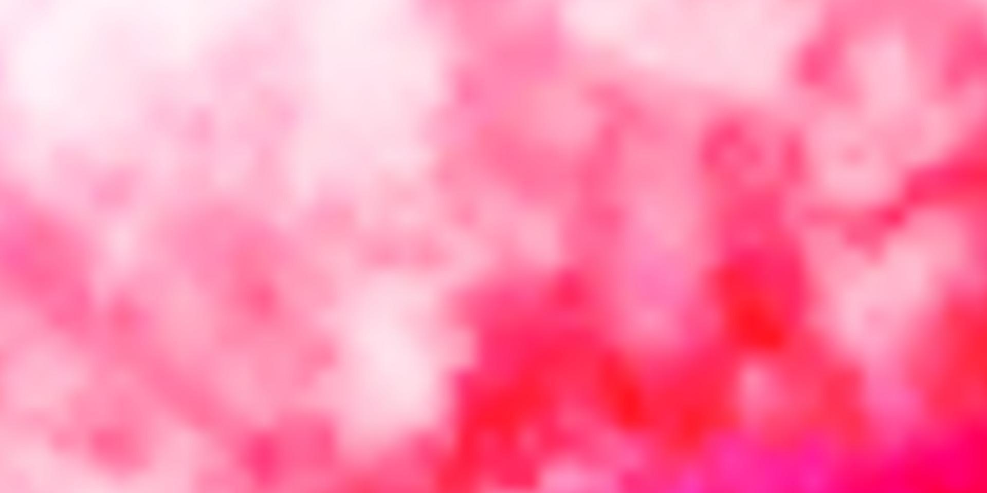 Light Pink vector template with sky, clouds.