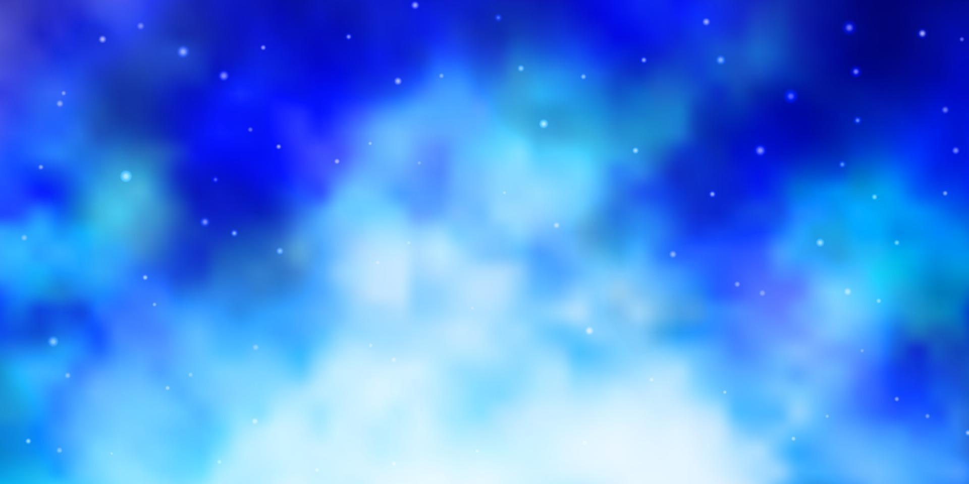 Light Pink, Blue vector background with small and big stars.