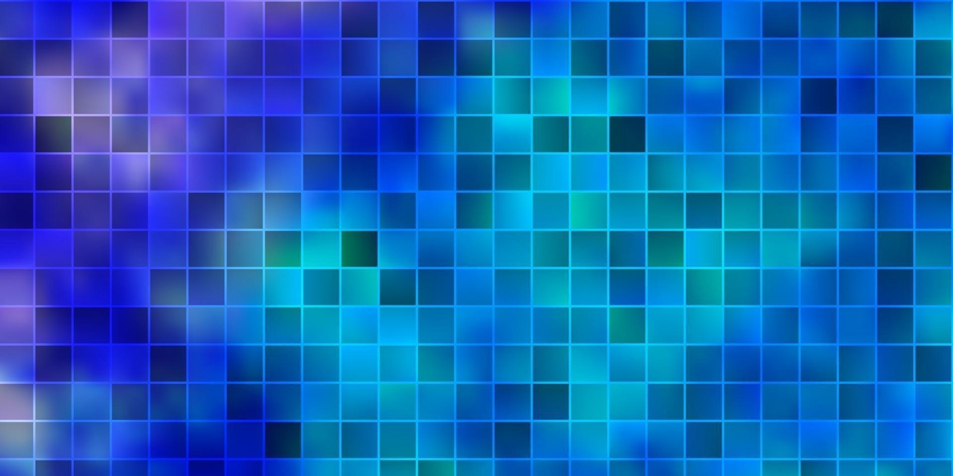 textura de vector de color rosa claro, azul en estilo rectangular.