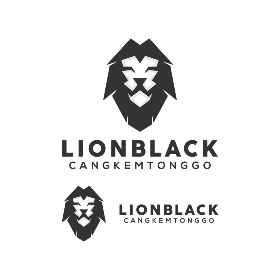 lion logo design vector