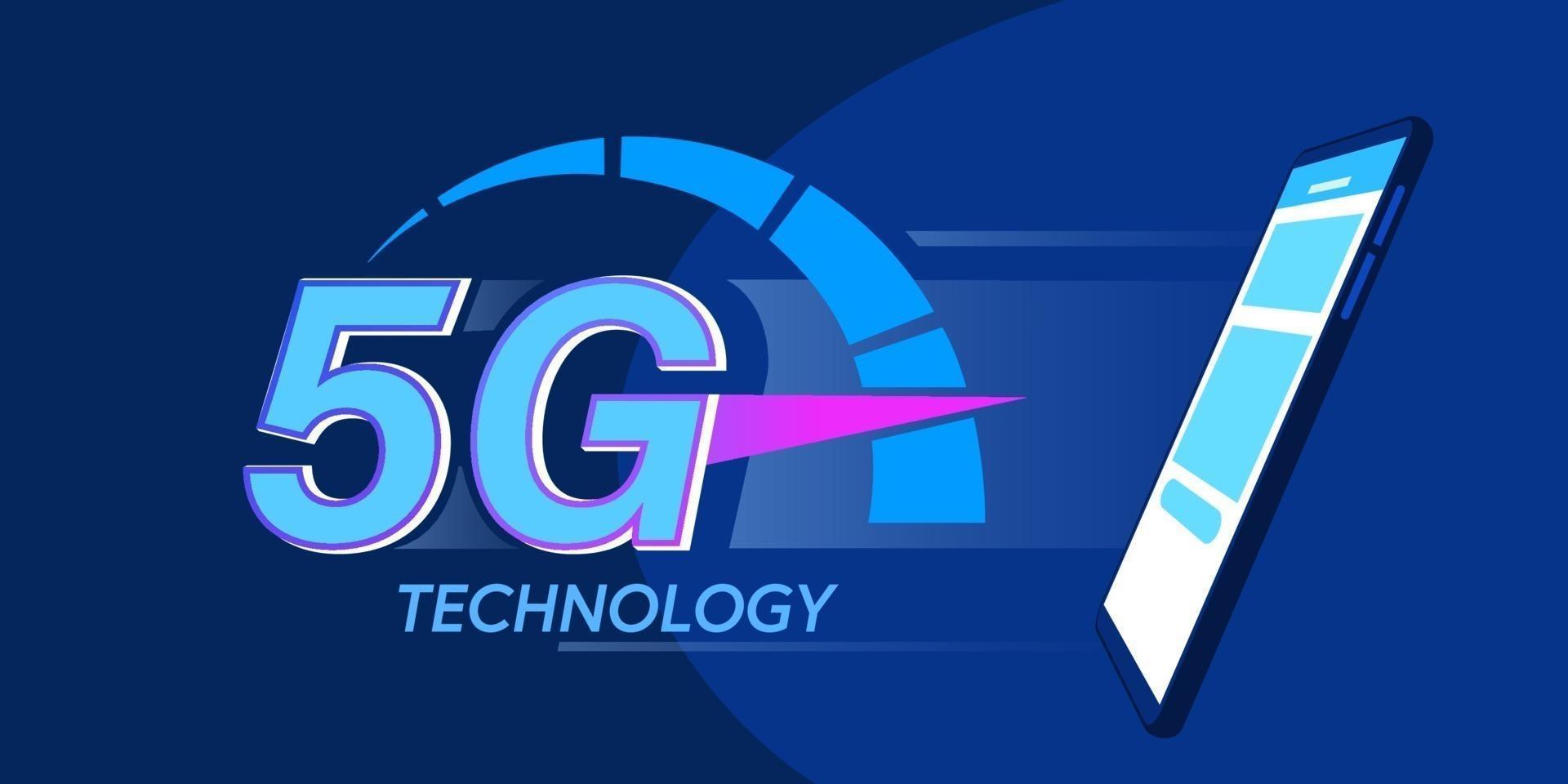 5G Global network high speed wireless internet wifi technology vector illustration.
