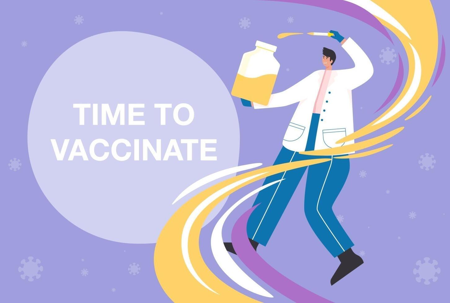 Coronavirus COVID-19 vaccine is effective enough to prevent the spread of the virus. vector