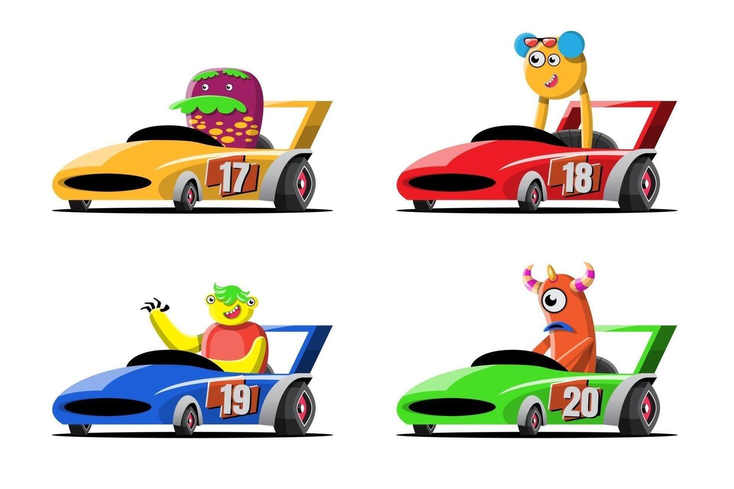 In game competition continue player used high speed car for win in racing game. competition e-sport car racing. vector