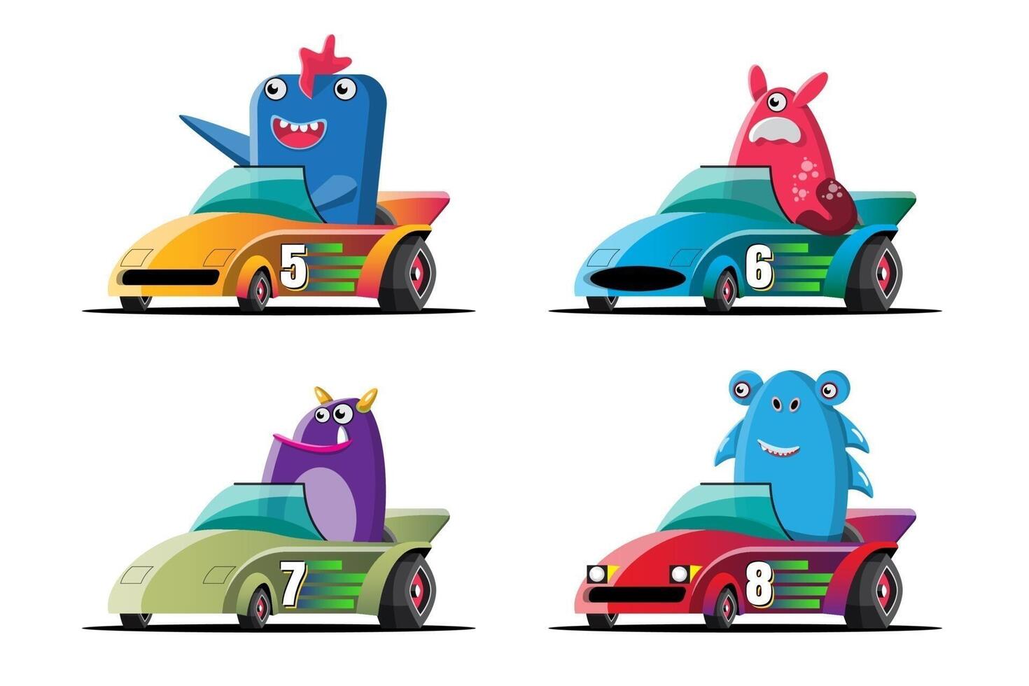 In game competition continue player used high speed car for win in racing game. competition e-sport car racing. vector