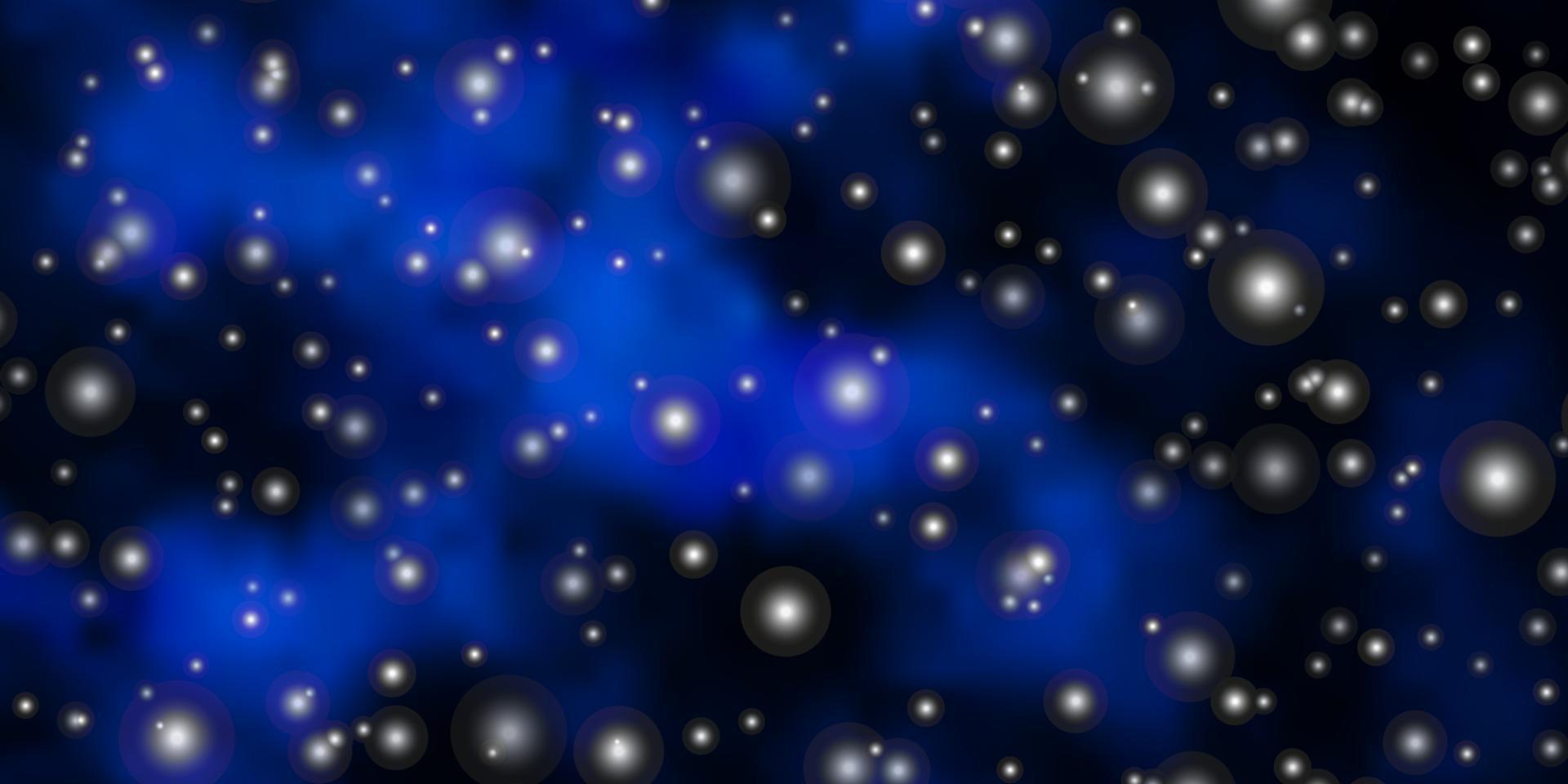 Dark BLUE vector layout with bright stars.