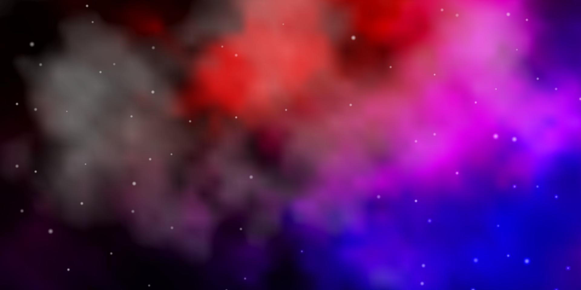 Dark Pink, Red vector layout with bright stars.
