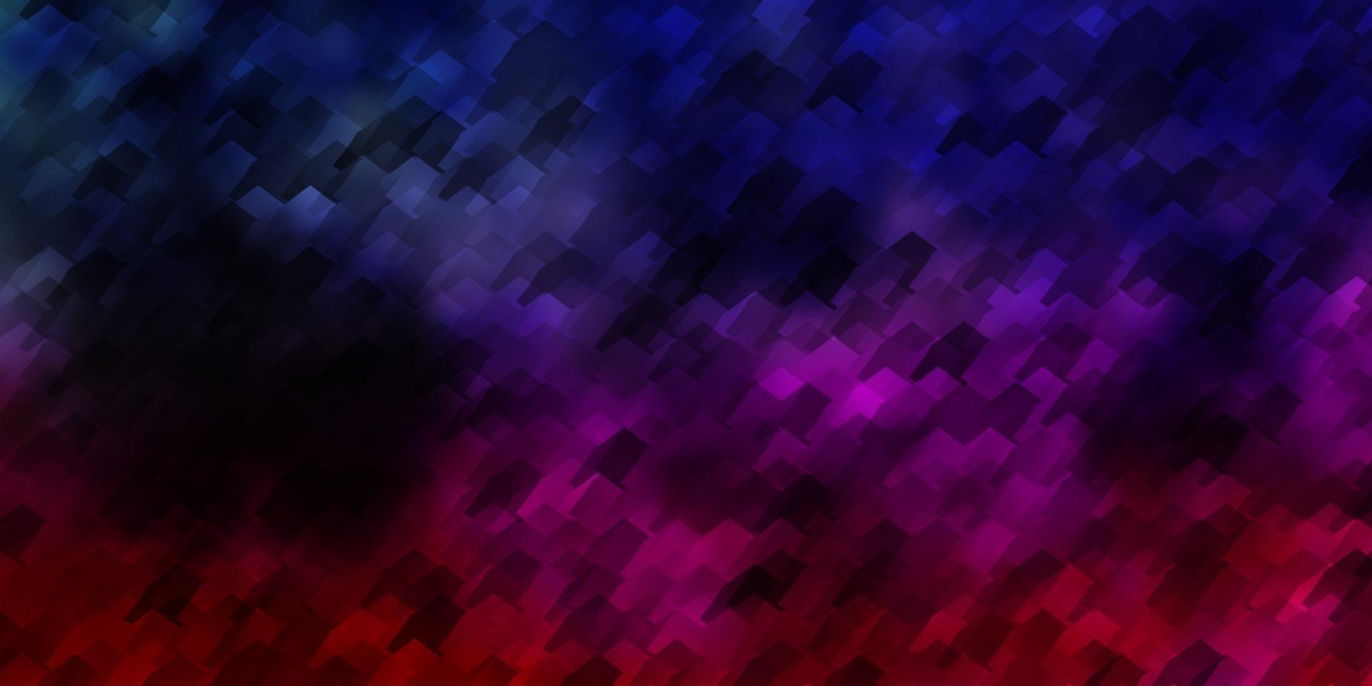 Fondo de vector púrpura oscuro con conjunto de hexágonos.