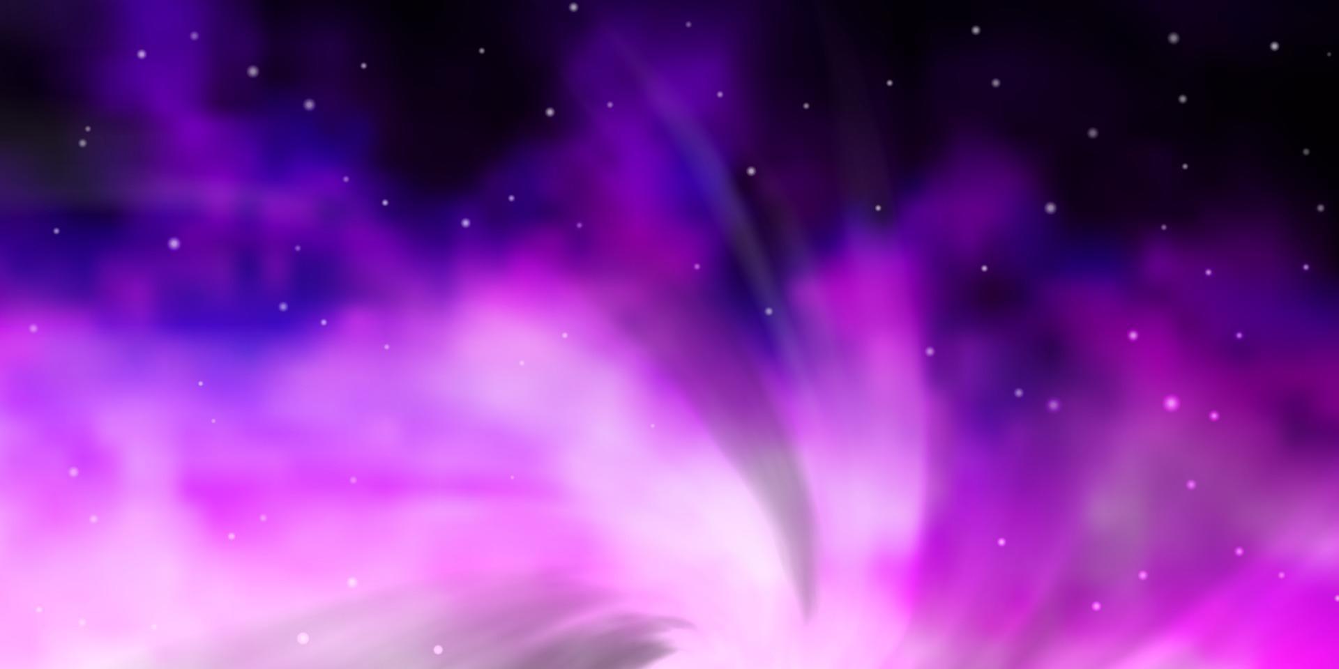 Light Purple vector texture with beautiful stars.