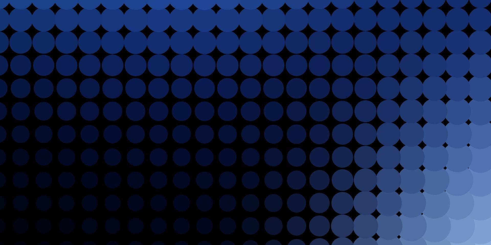 Dark BLUE vector backdrop with dots.