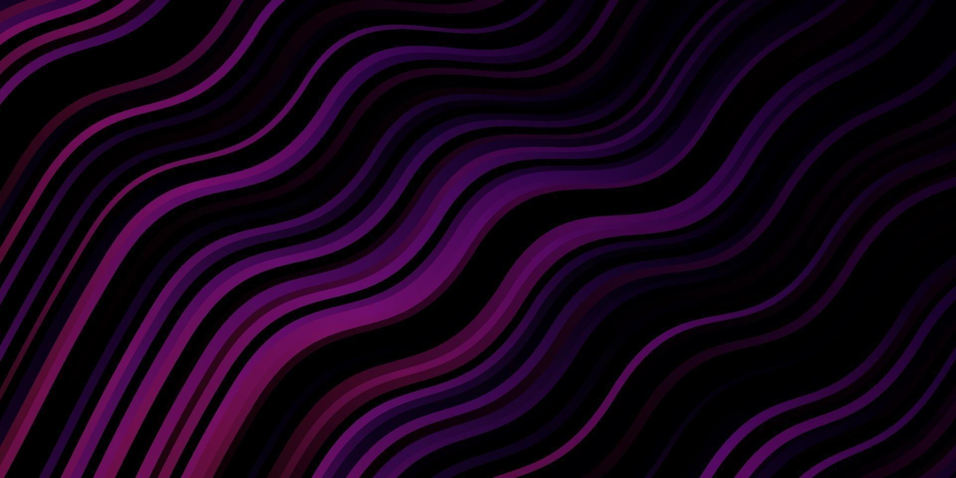 Dark Purple, Pink vector pattern with wry lines.