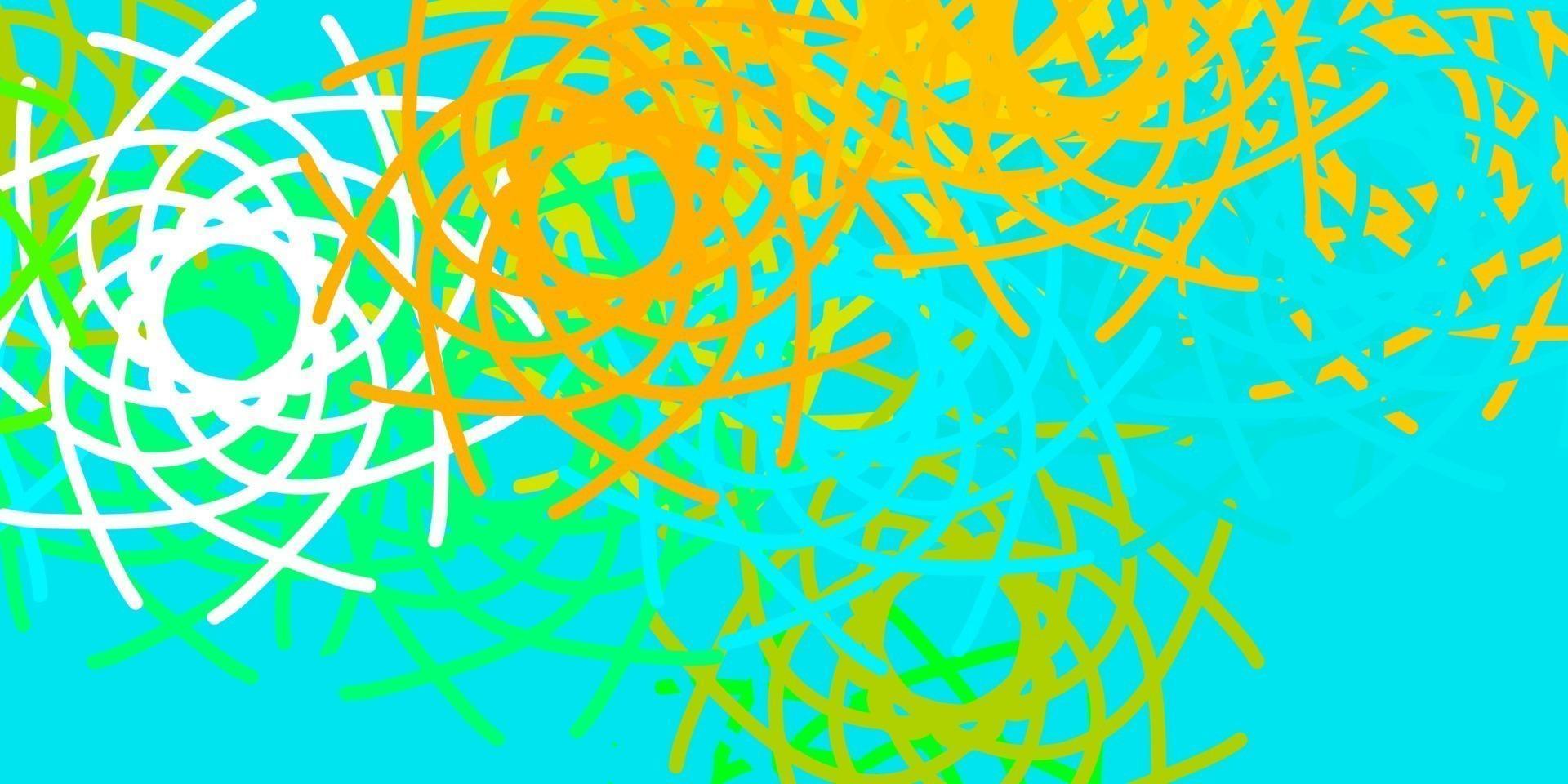 Light Blue, Yellow vector pattern with abstract shapes.