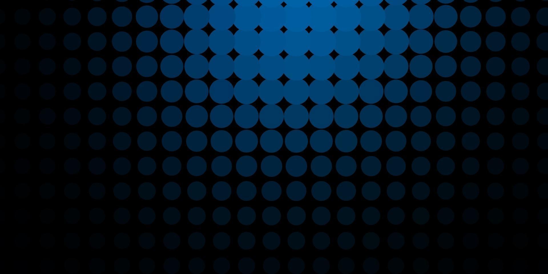 Telón de fondo de vector azul oscuro con puntos.