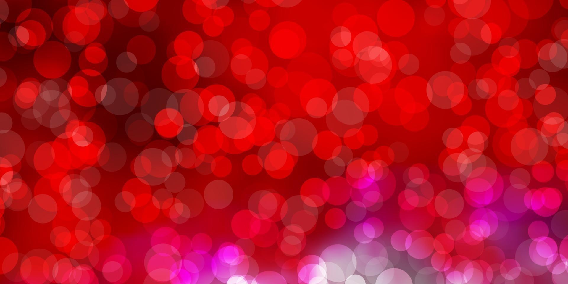 Light Red vector background with spots.