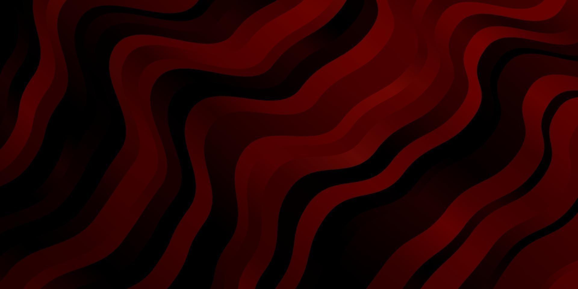 Dark Red vector pattern with wry lines.