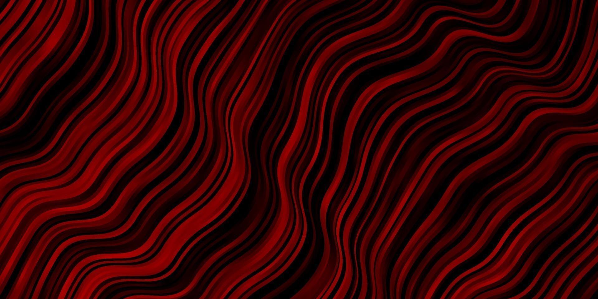 Dark Red vector pattern with curves.