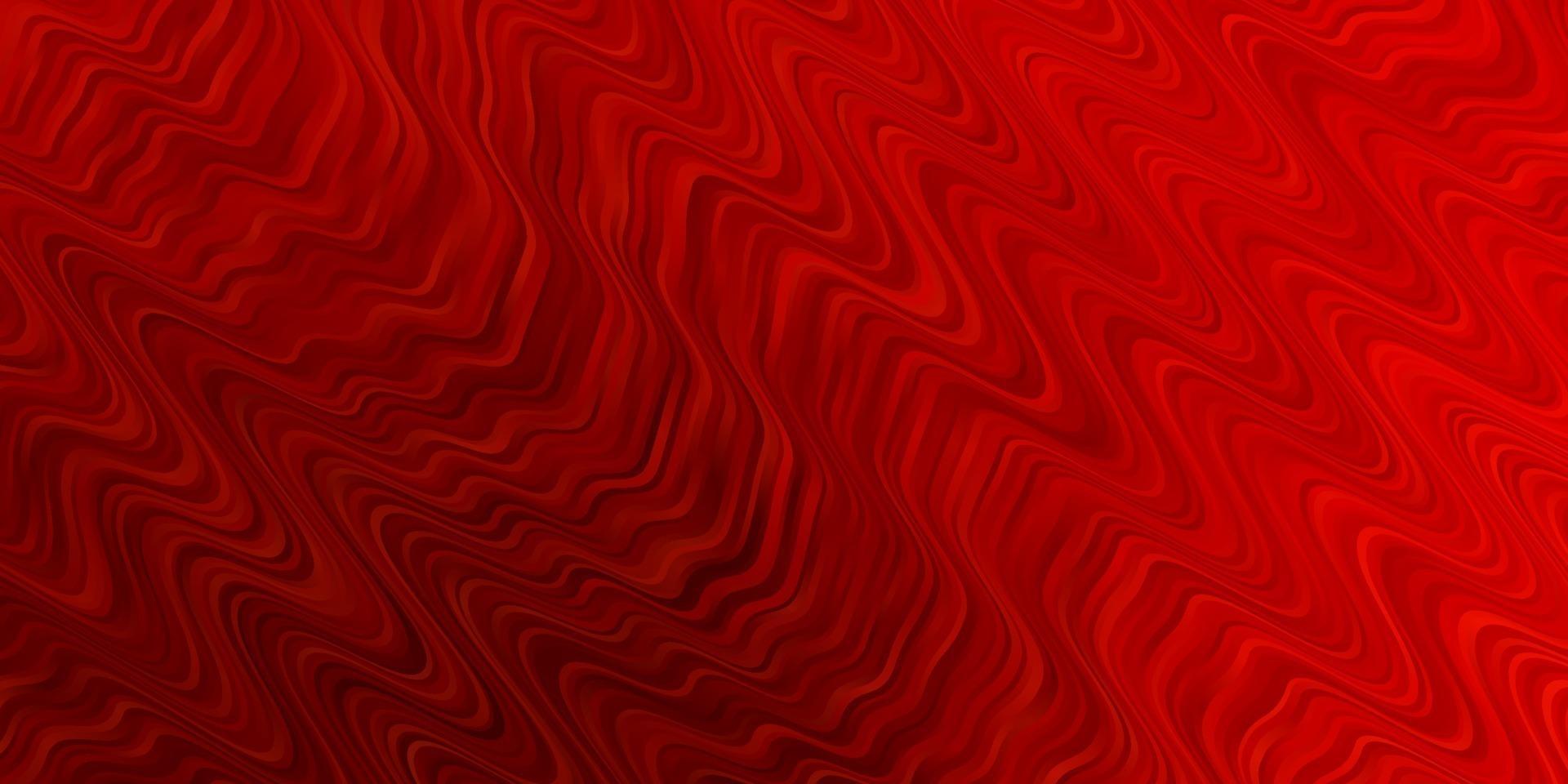 Light Red vector background with bent lines.