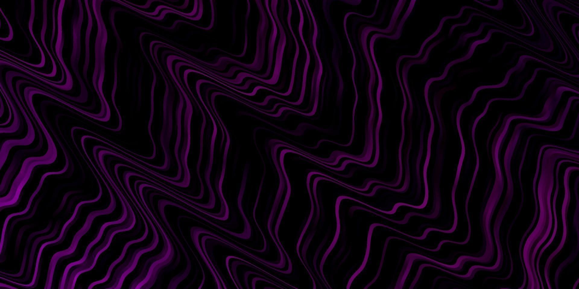 Dark Pink vector pattern with wry lines.