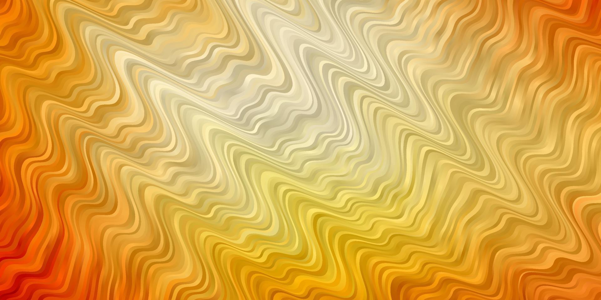 Light Orange vector pattern with curves.
