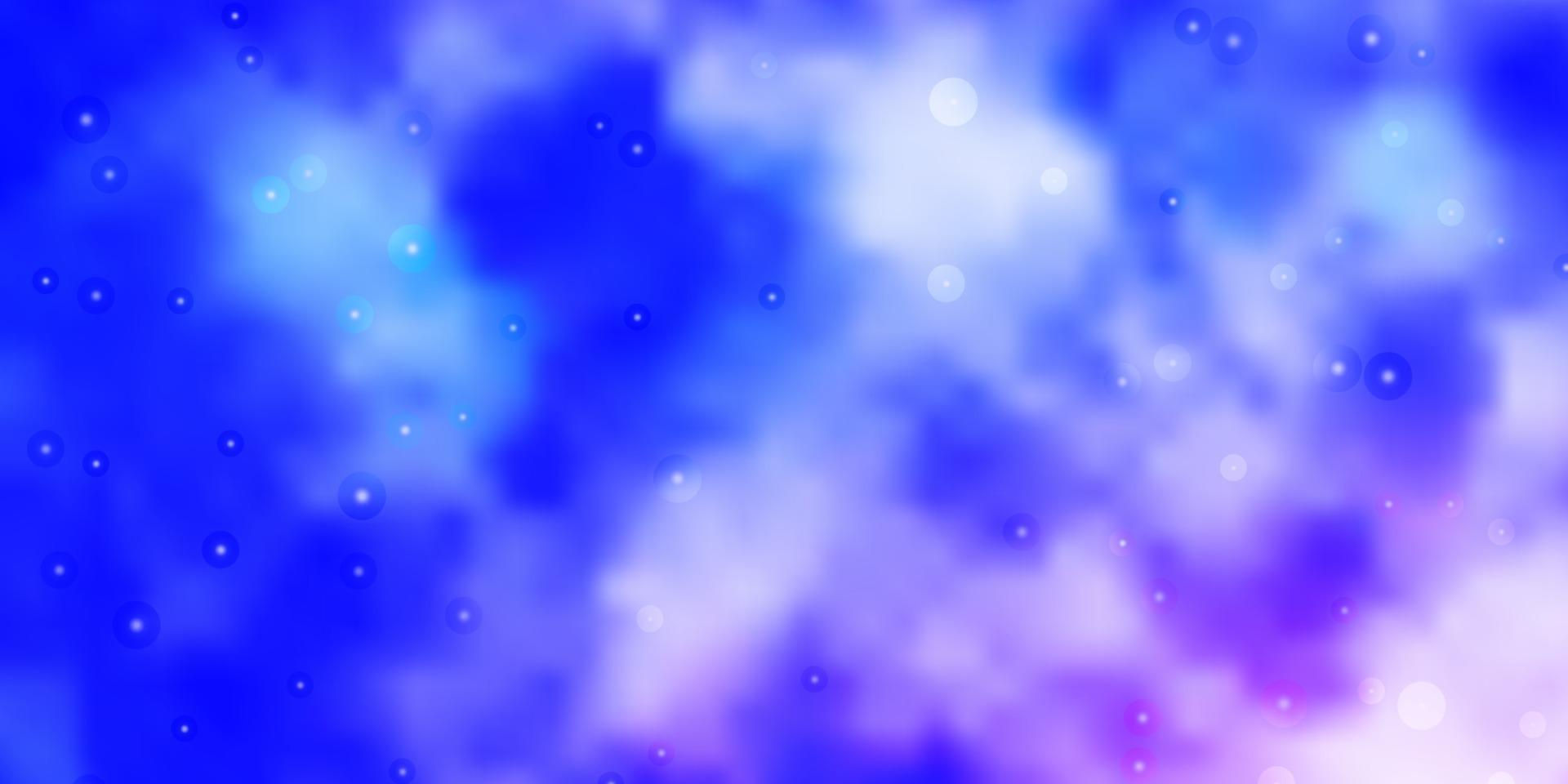 Light Pink, Blue vector texture with beautiful stars.