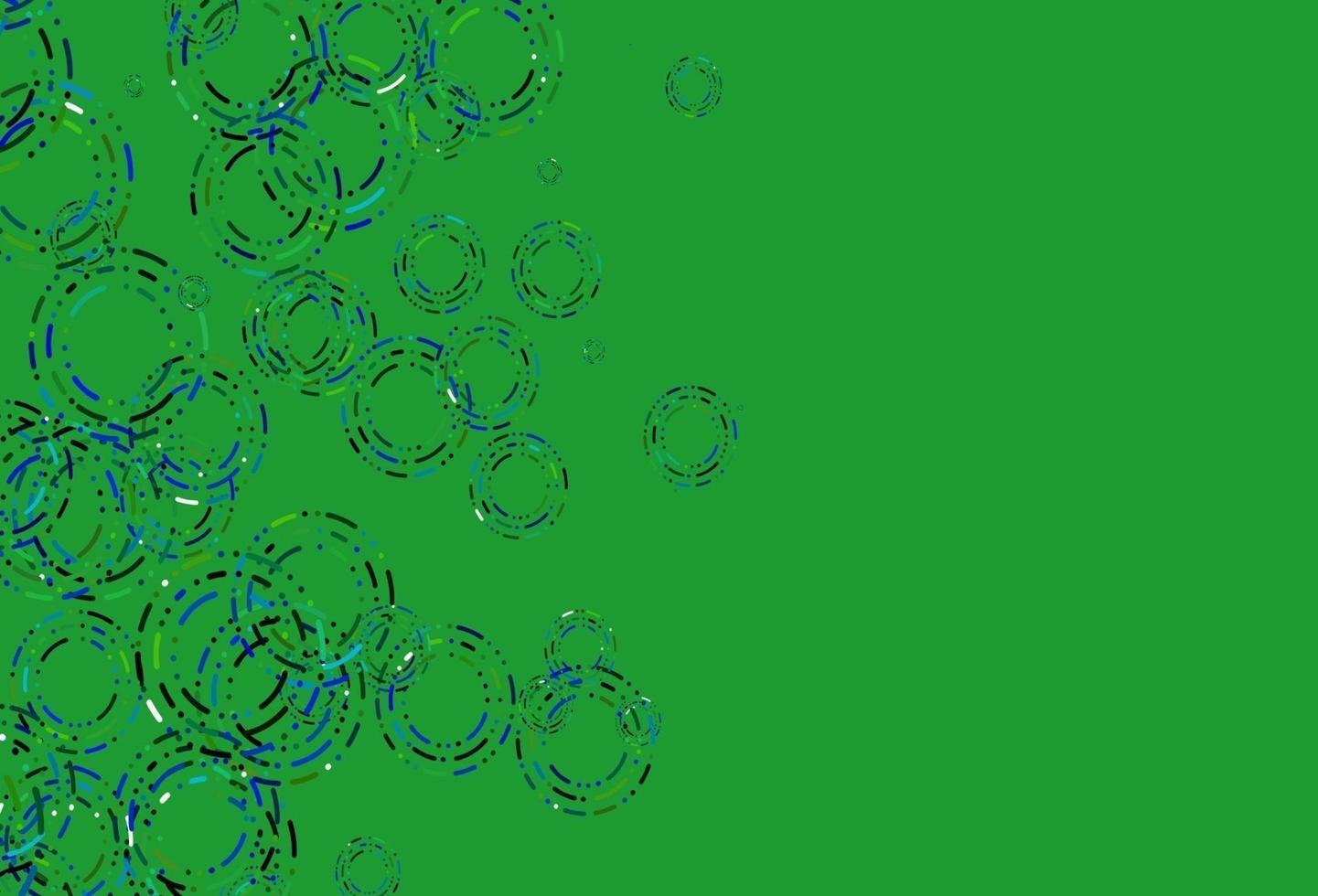 Light Blue, Yellow vector background with bubbles.