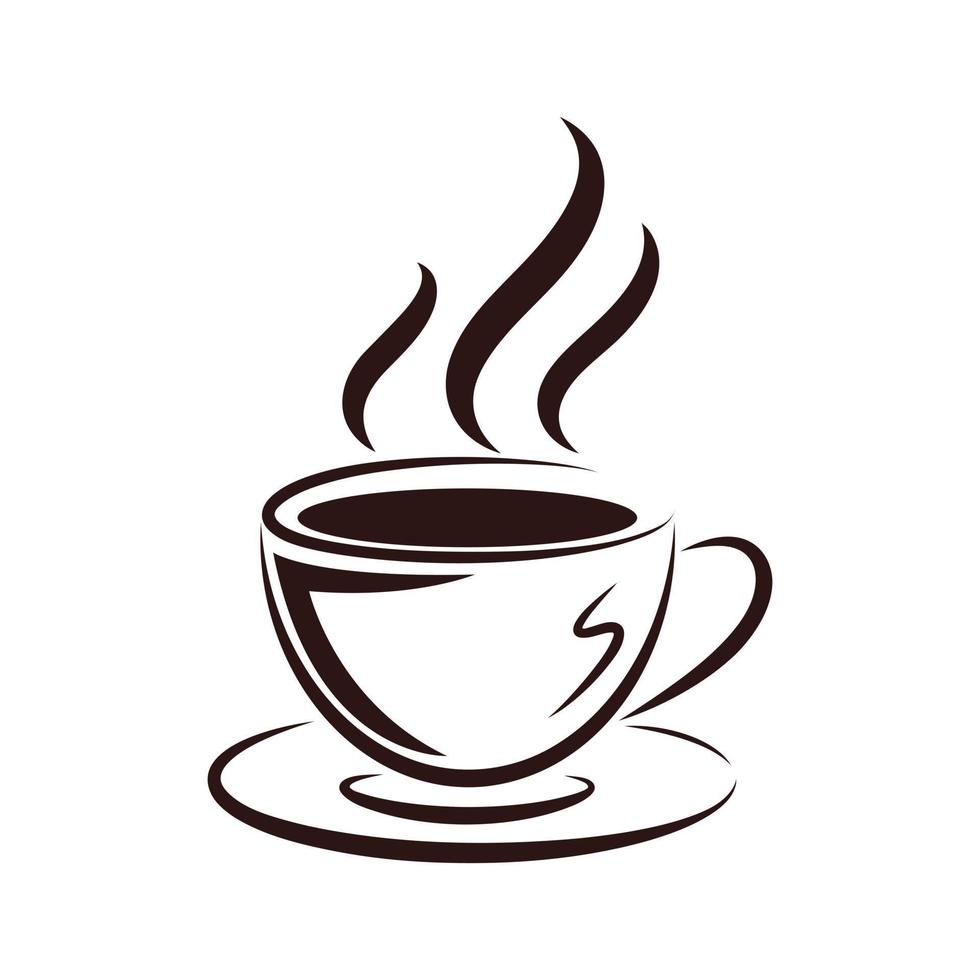 Coffee cup icon vector