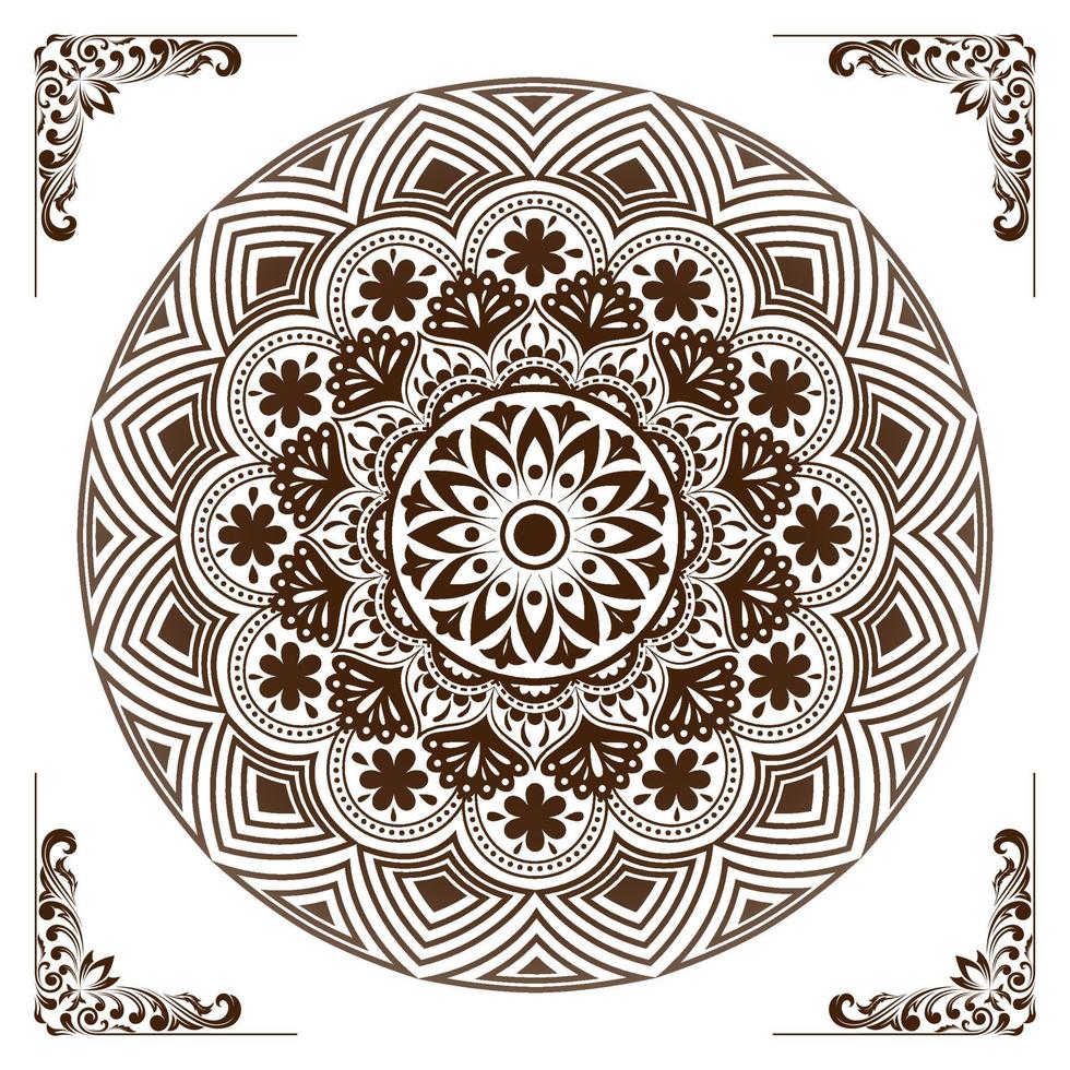 Circular pattern of mandala vector