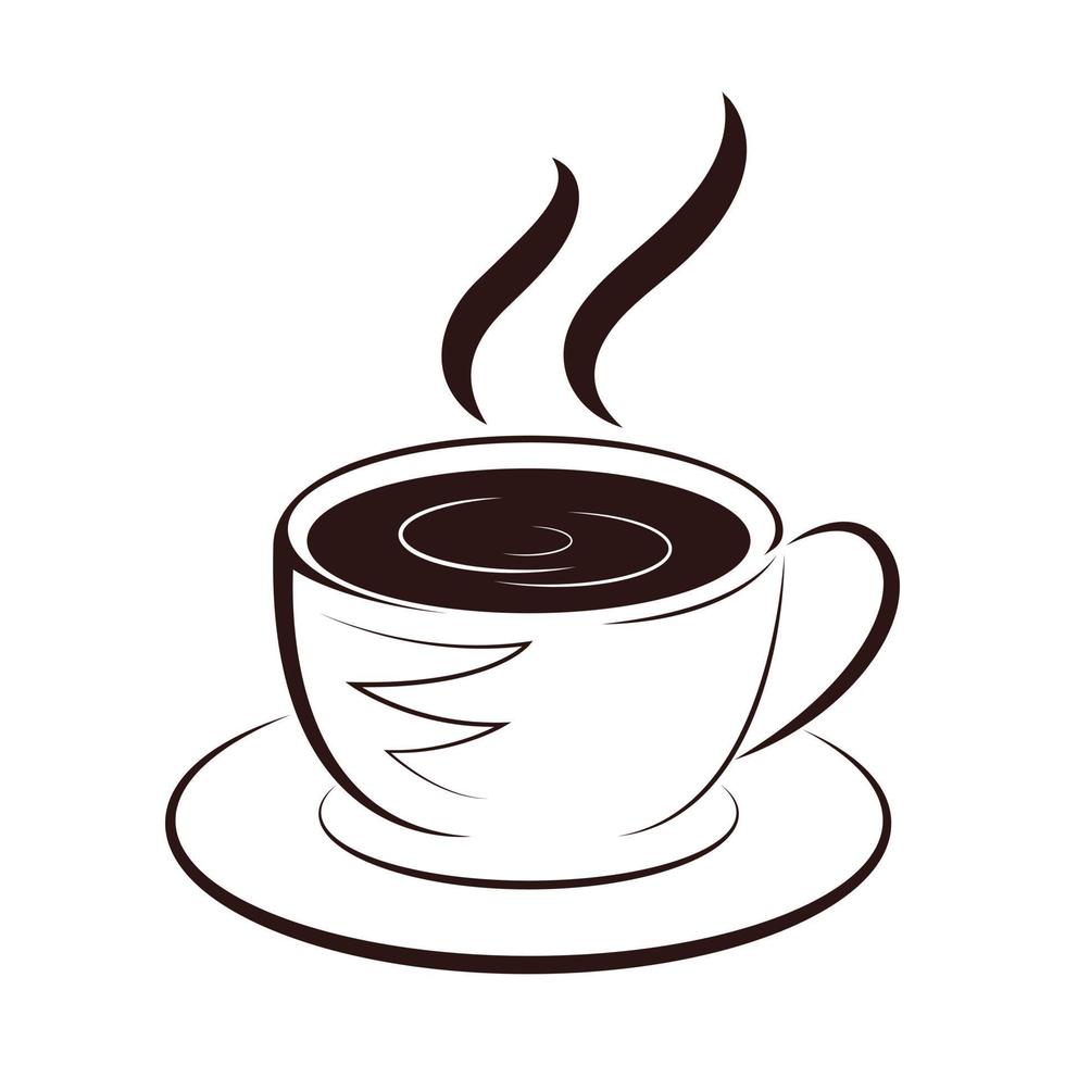 Coffee cup icon vector