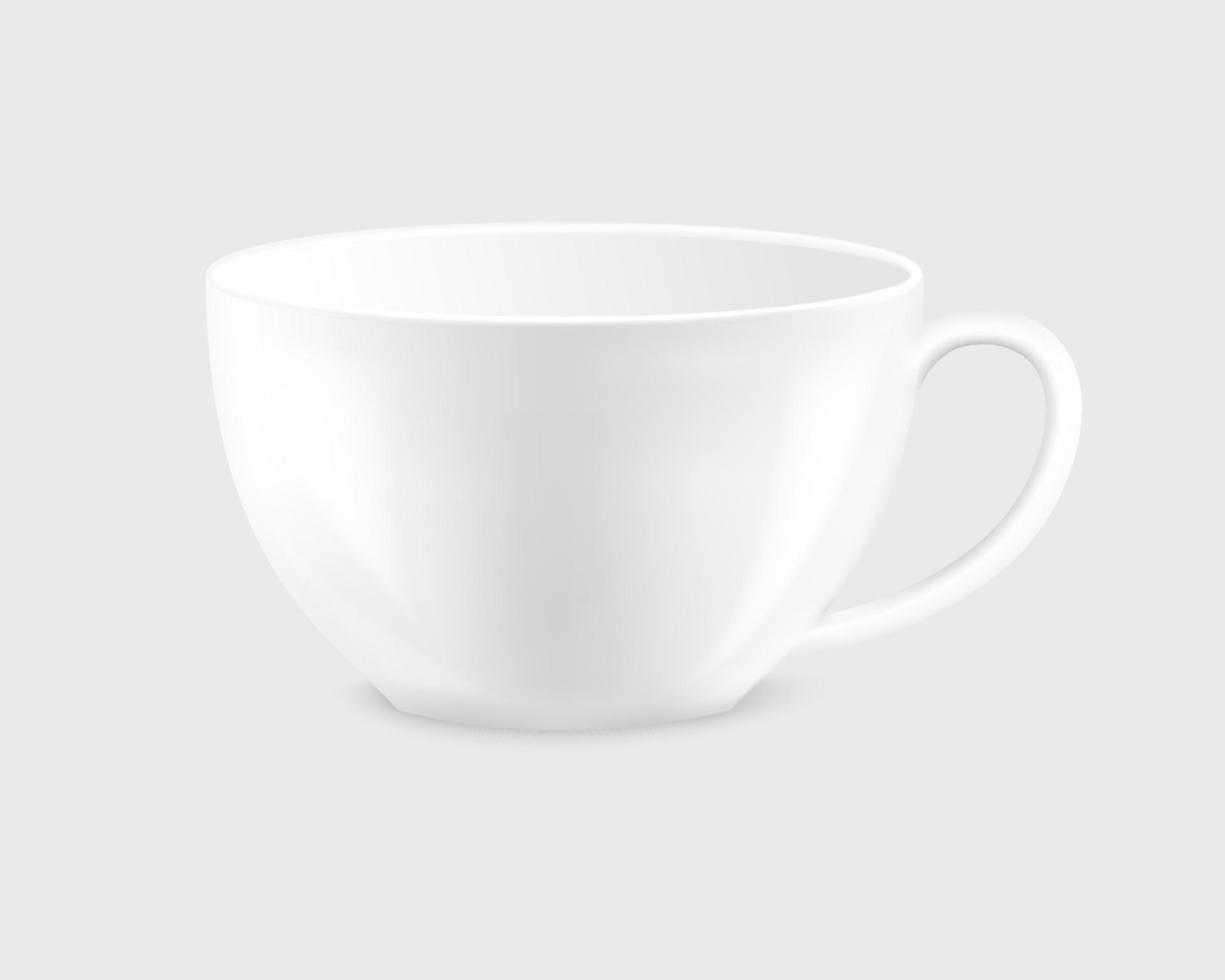 vector de taza de cerámica