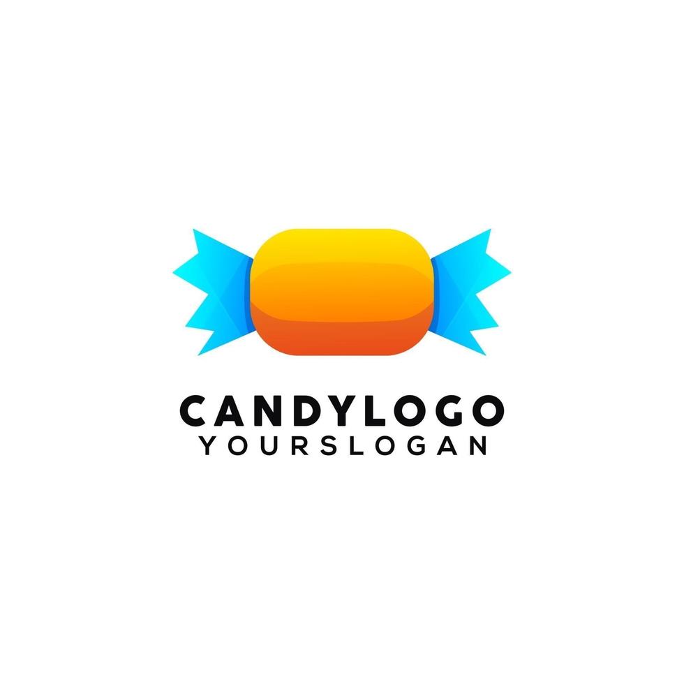 candy  colorful logo design template vector