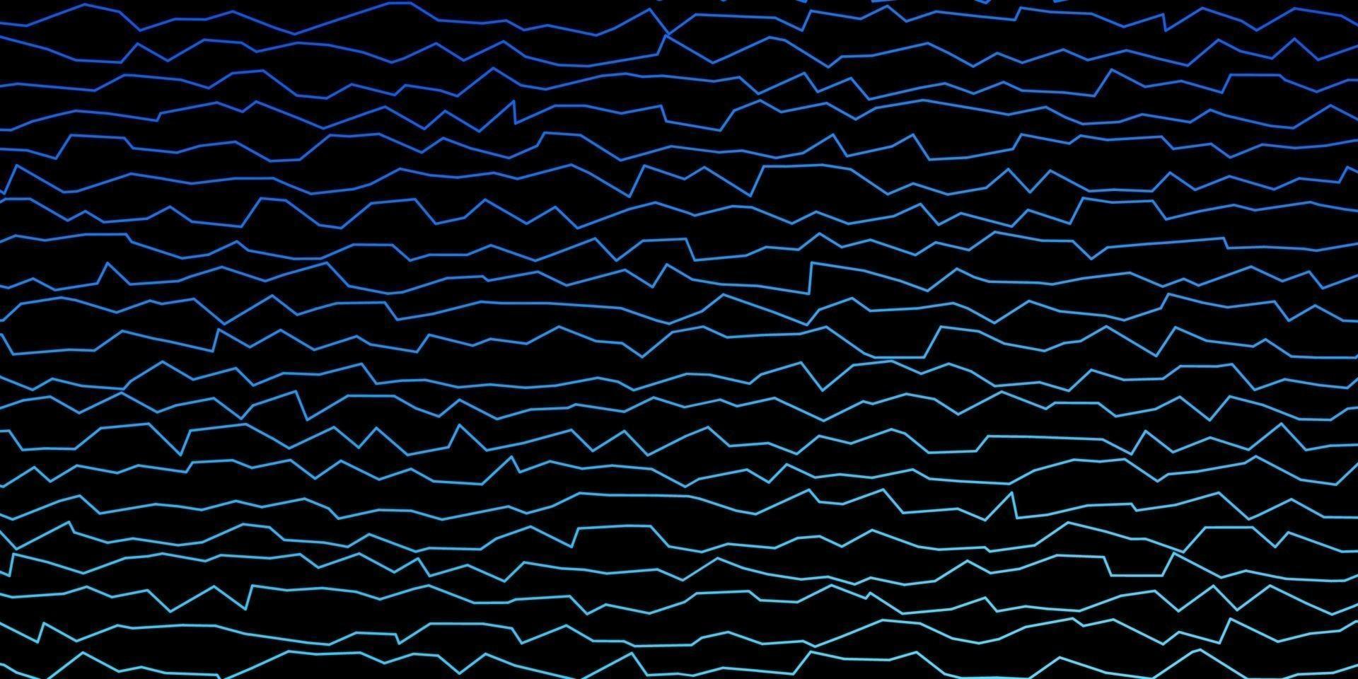 Dark BLUE vector pattern with wry lines.