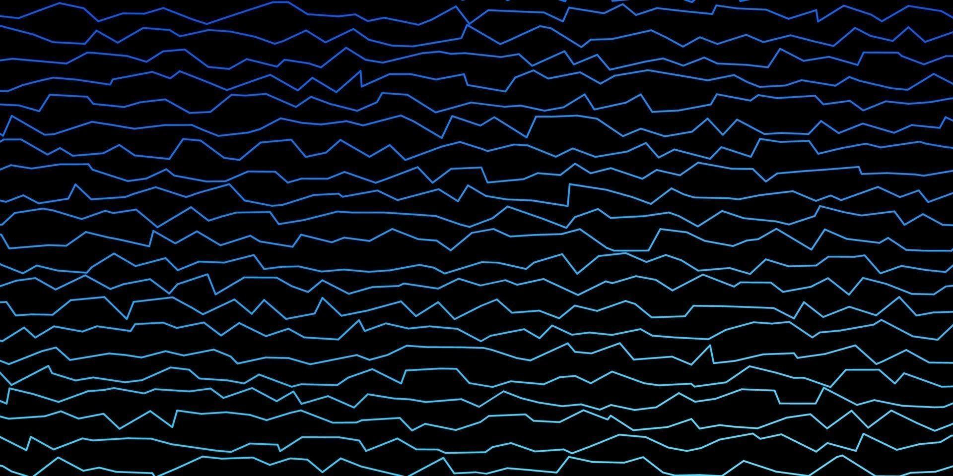 Dark BLUE vector pattern with wry lines.