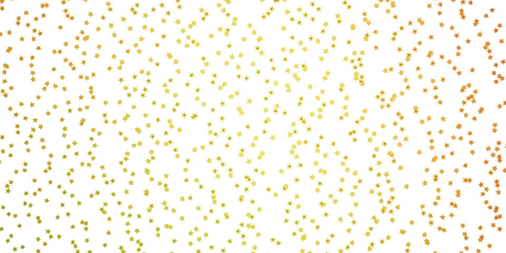 Dark Red, Yellow vector pattern with abstract stars.