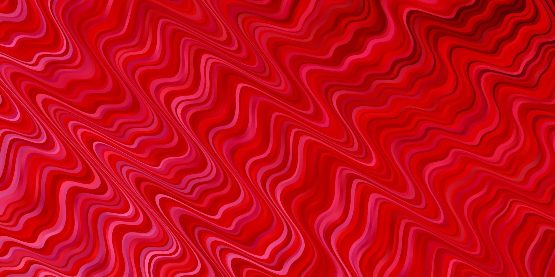 Light Red vector texture with curves.