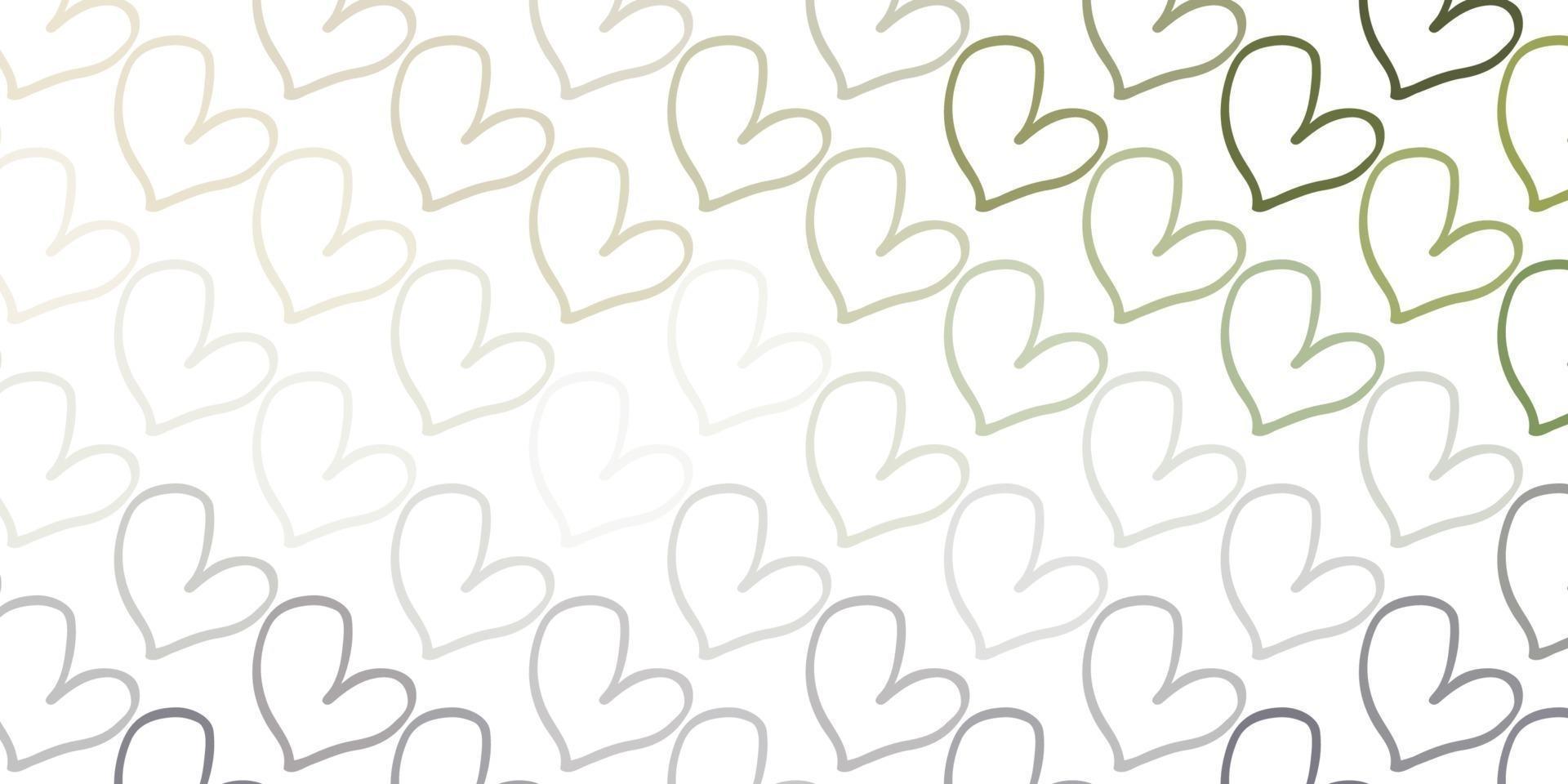 Light Gray vector texture with lovely hearts.