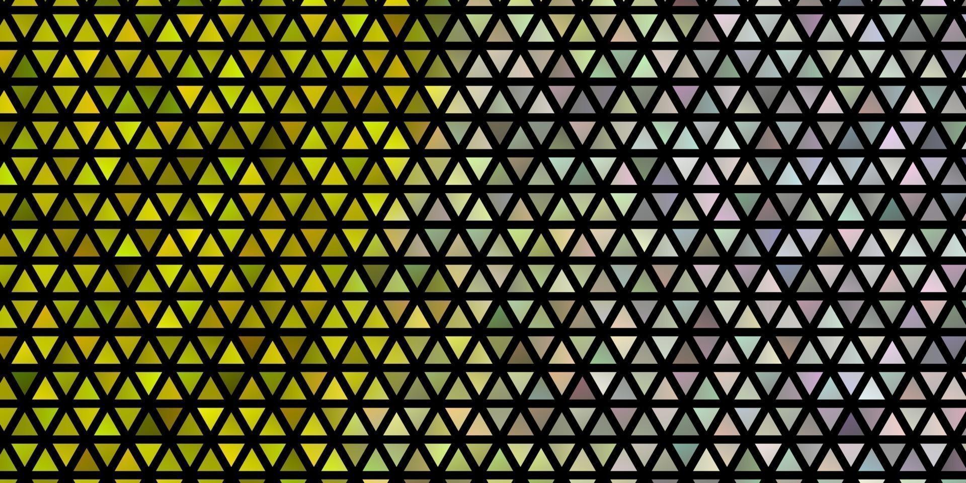 Light Yellow vector layout with lines, triangles.