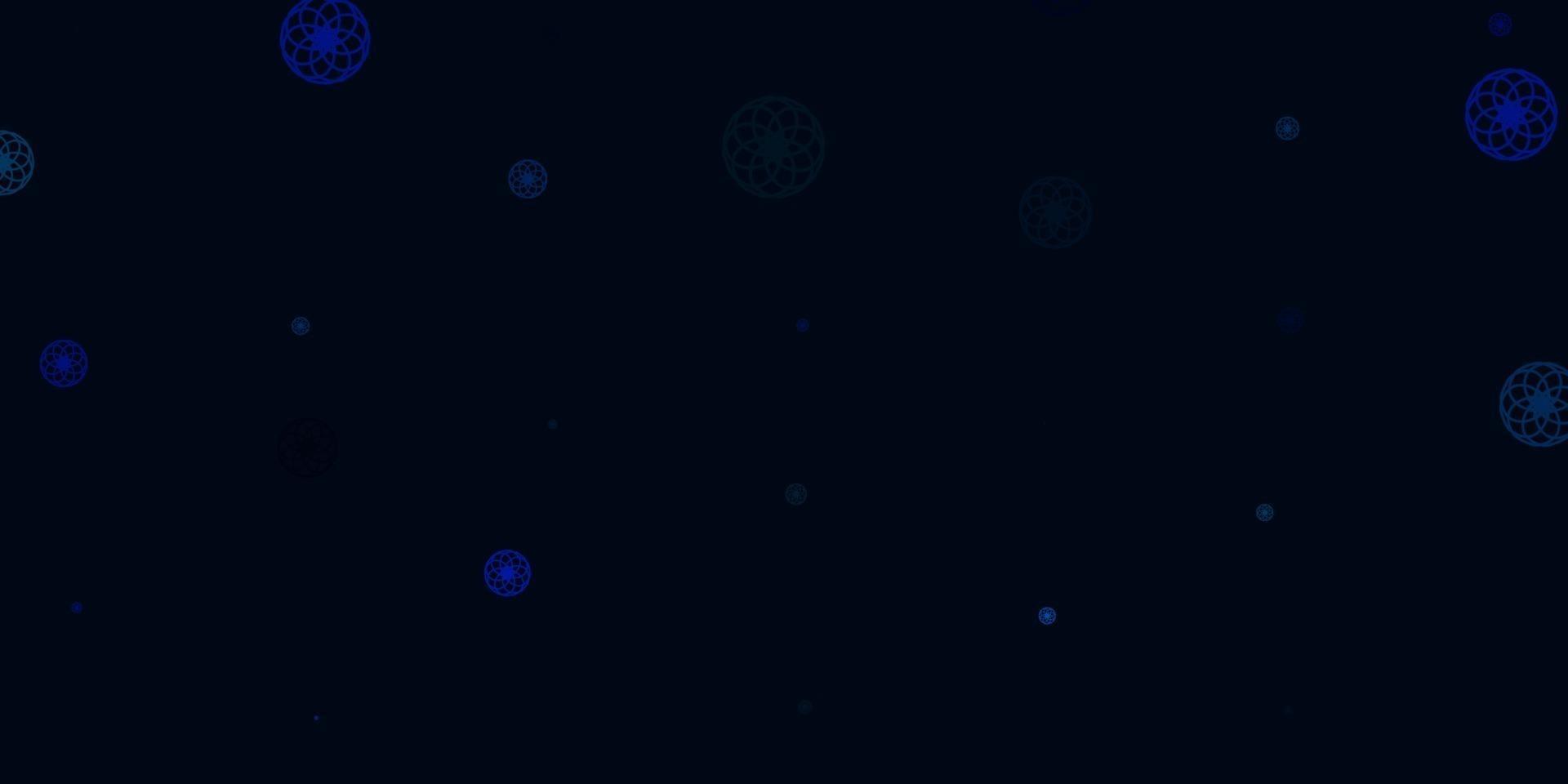 Light BLUE vector background with bubbles.