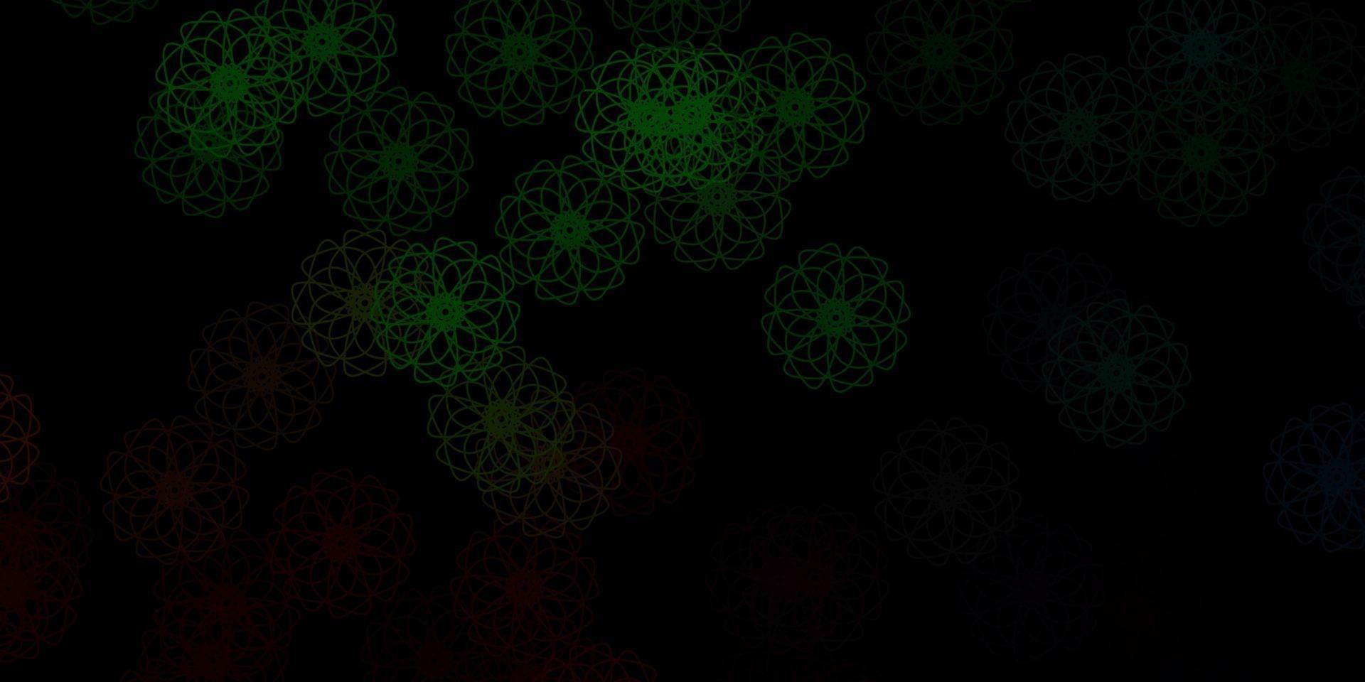 Fondo de vector verde oscuro con formas aleatorias.