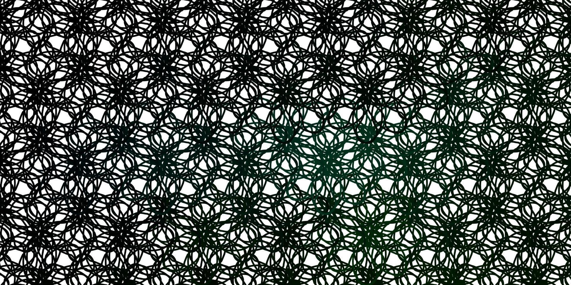 Light Green vector texture with curves.