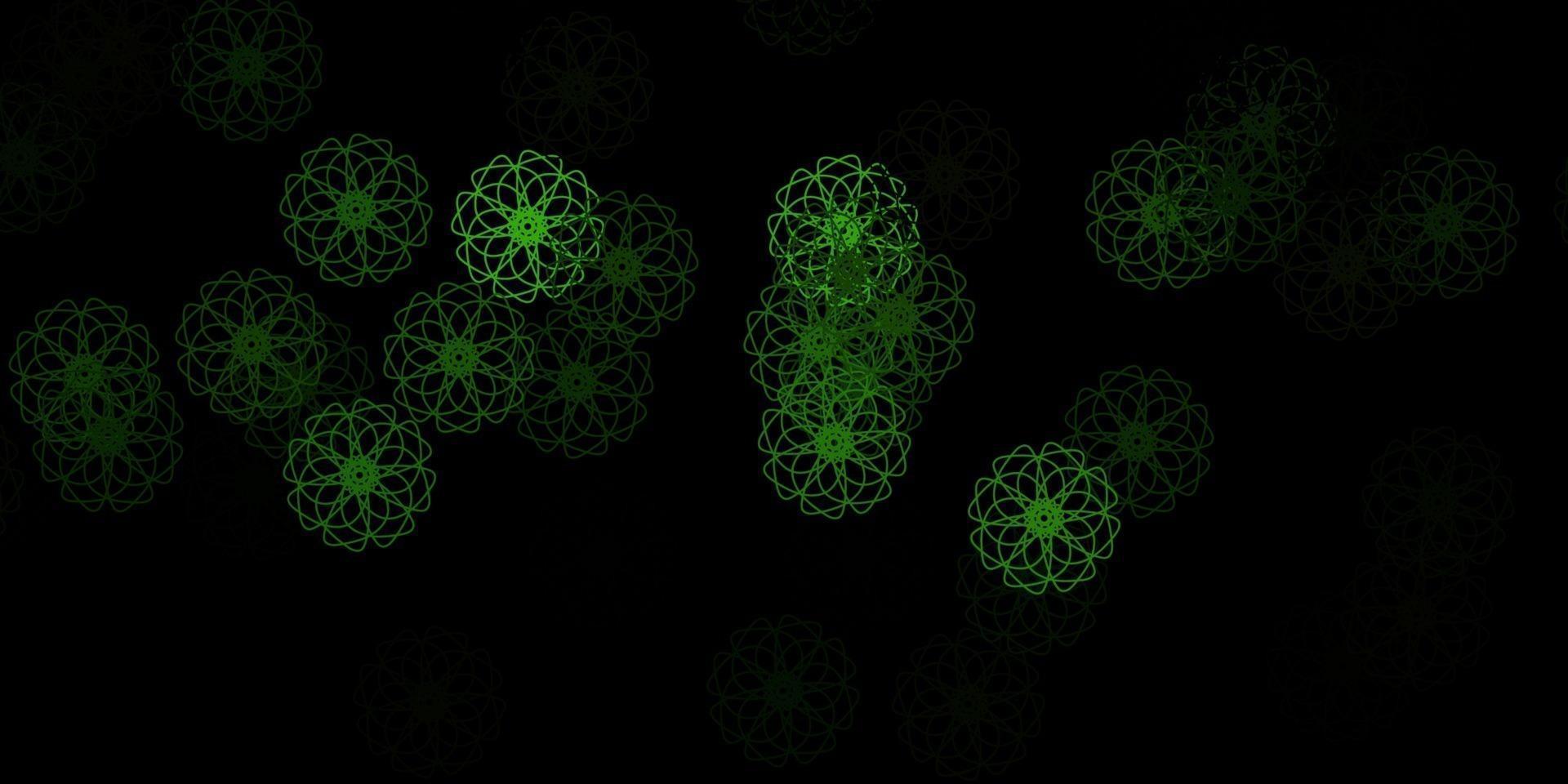 Fondo de vector verde oscuro con formas aleatorias.