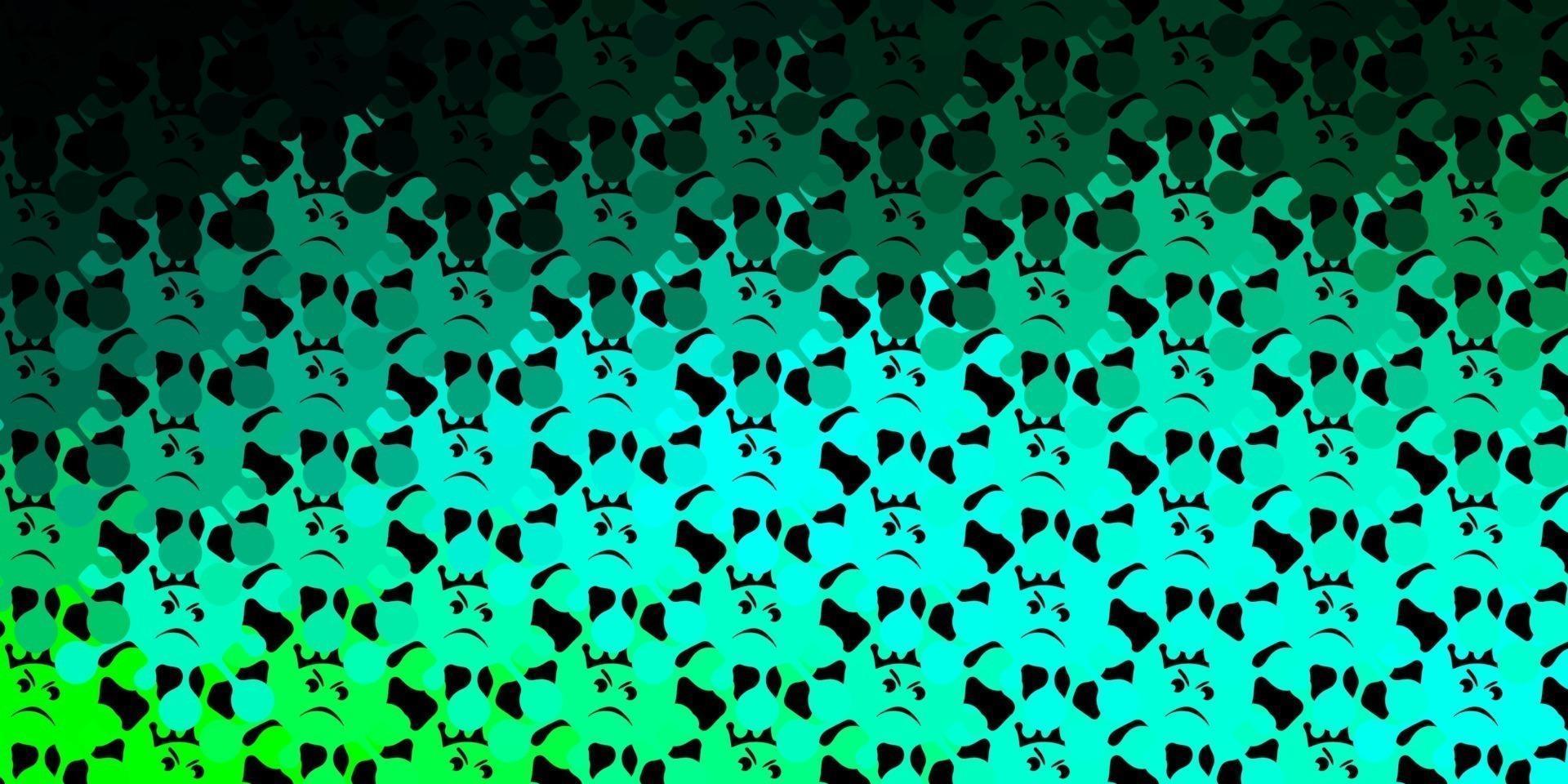 textura de vector verde oscuro con símbolos de enfermedades.