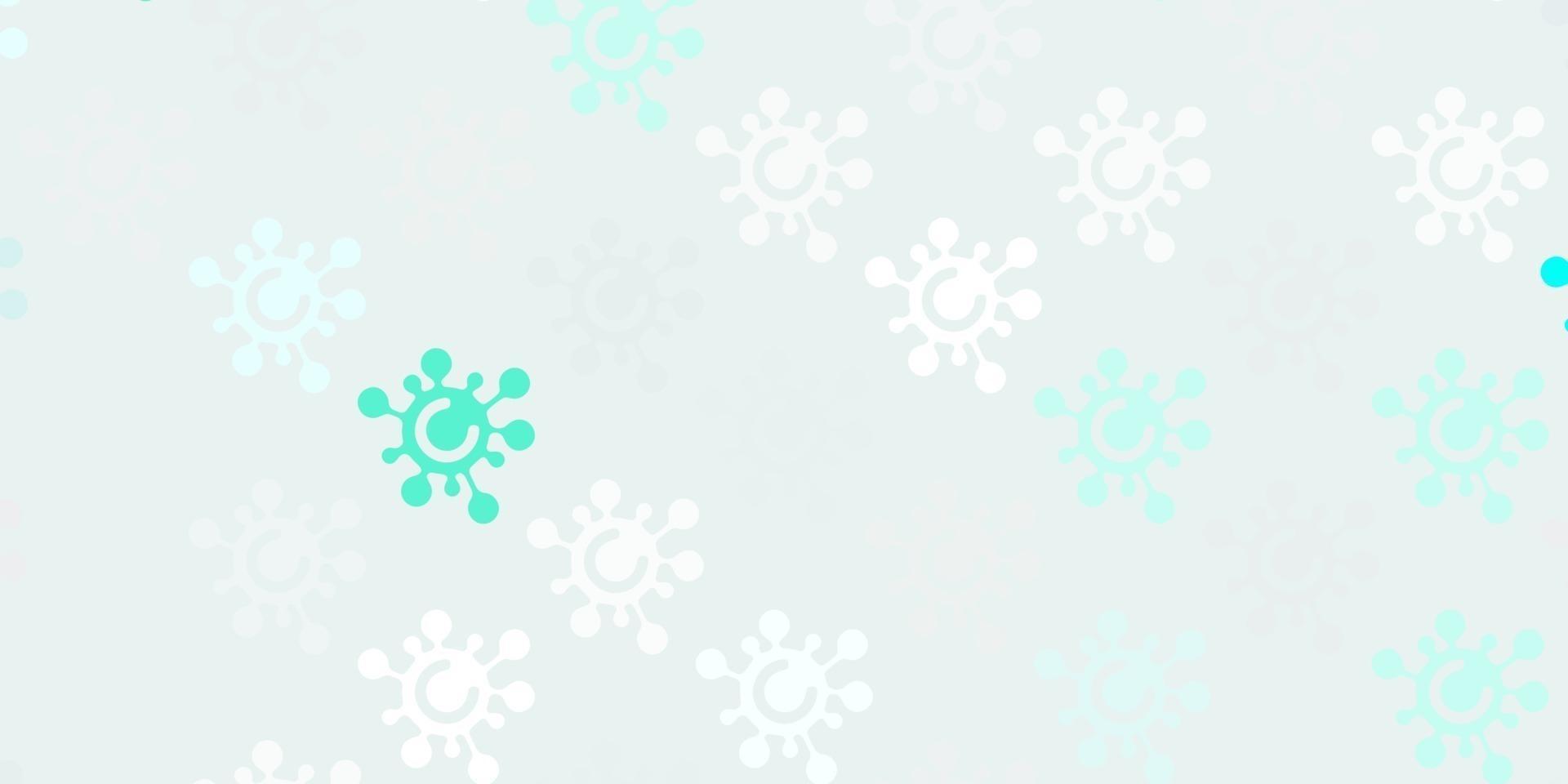 Light Green vector template with flu signs.