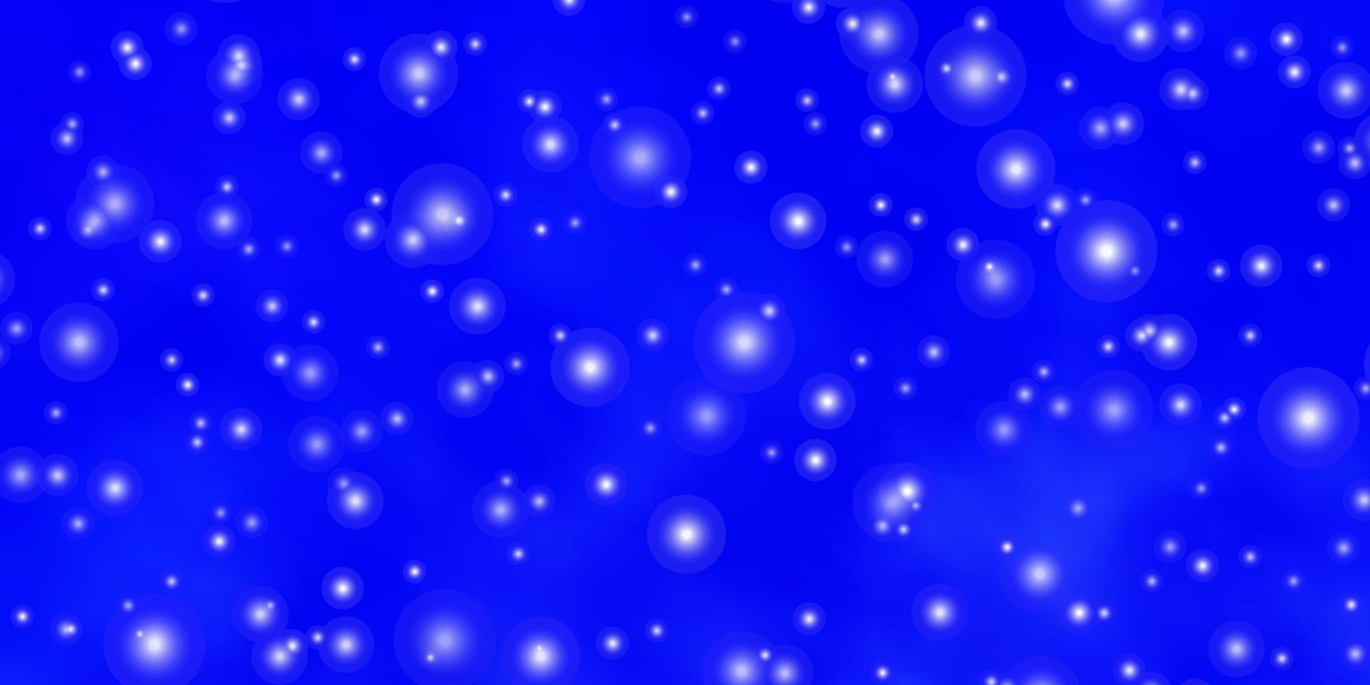 textura de vector azul claro con hermosas estrellas.