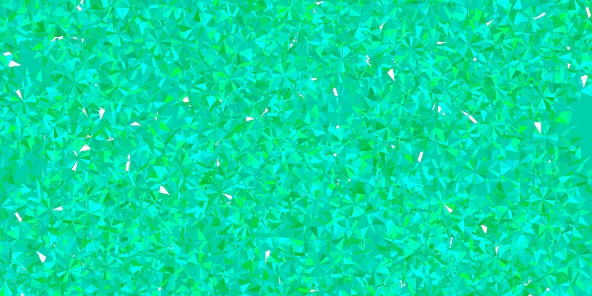 Light Green vector texture with bright snowflakes.