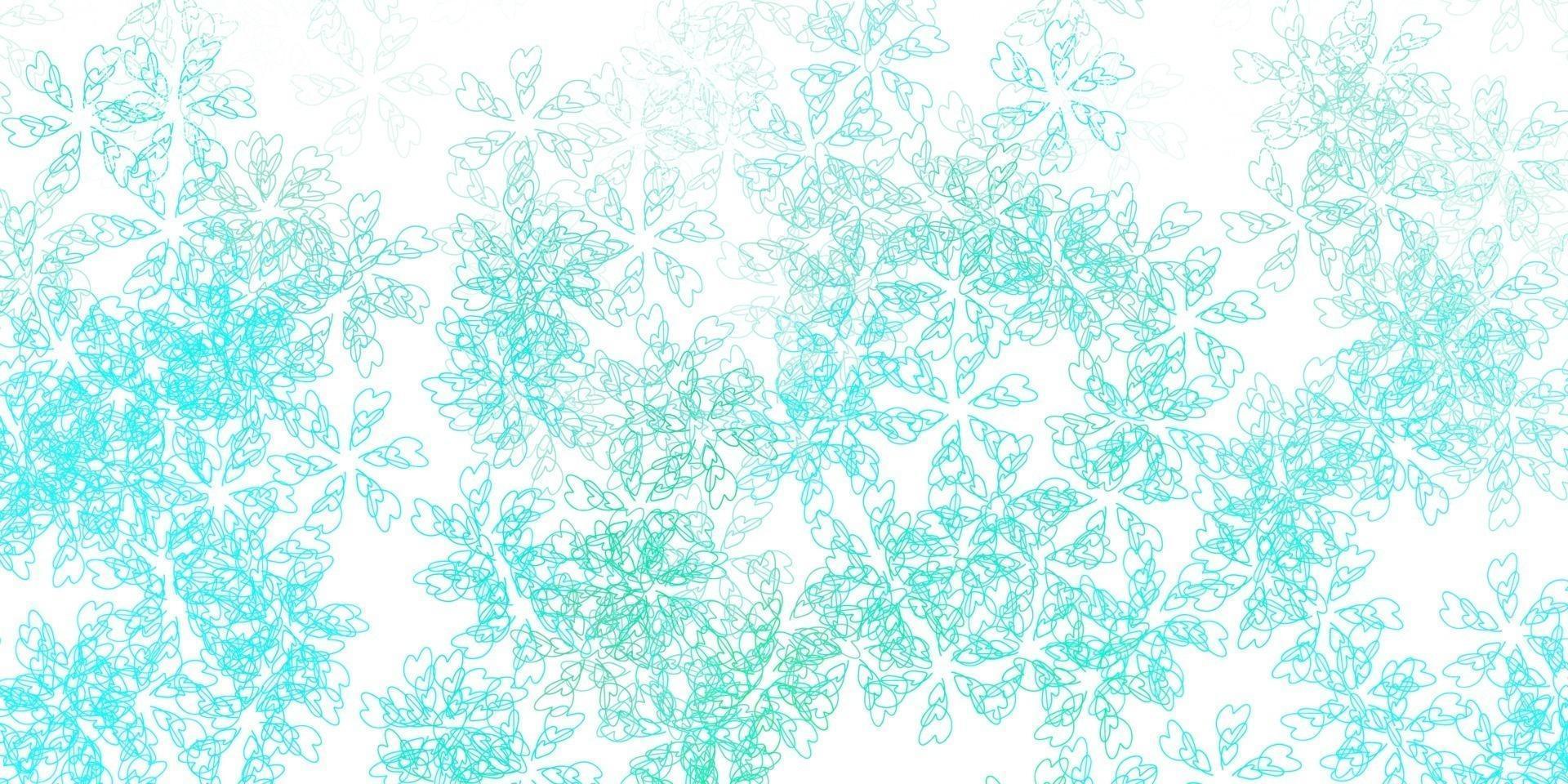 Light green vector abstract artwork with leaves.