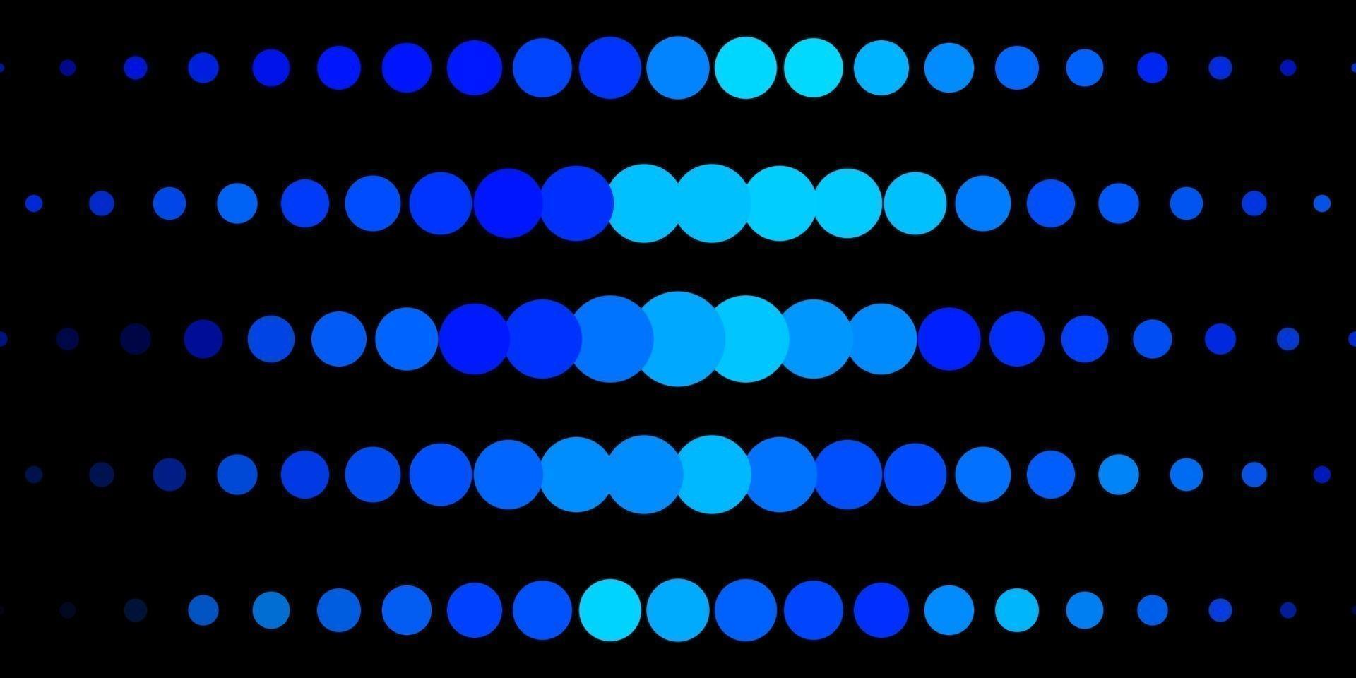 Dark BLUE vector texture with disks.