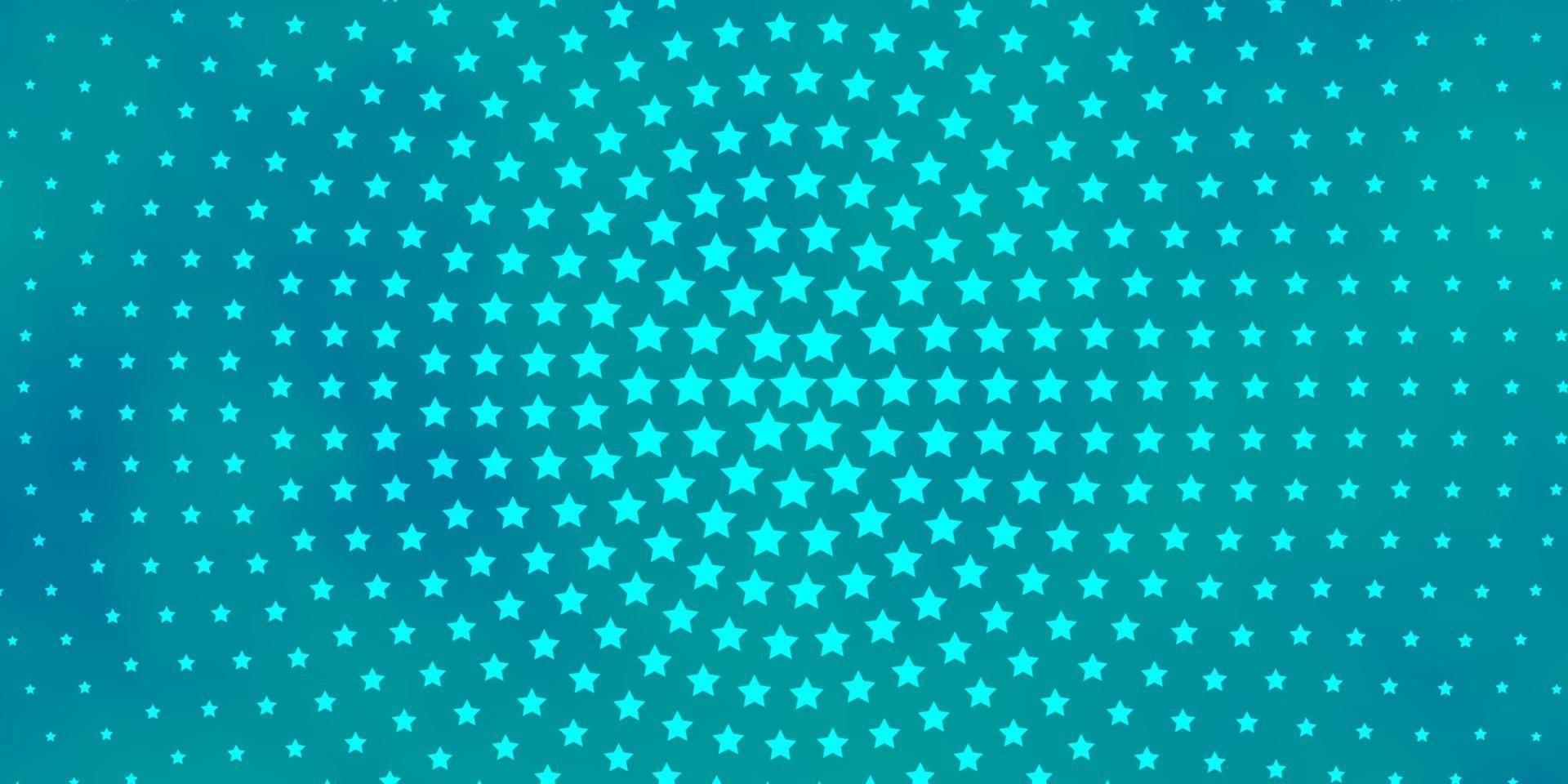 Light BLUE vector background with colorful stars.