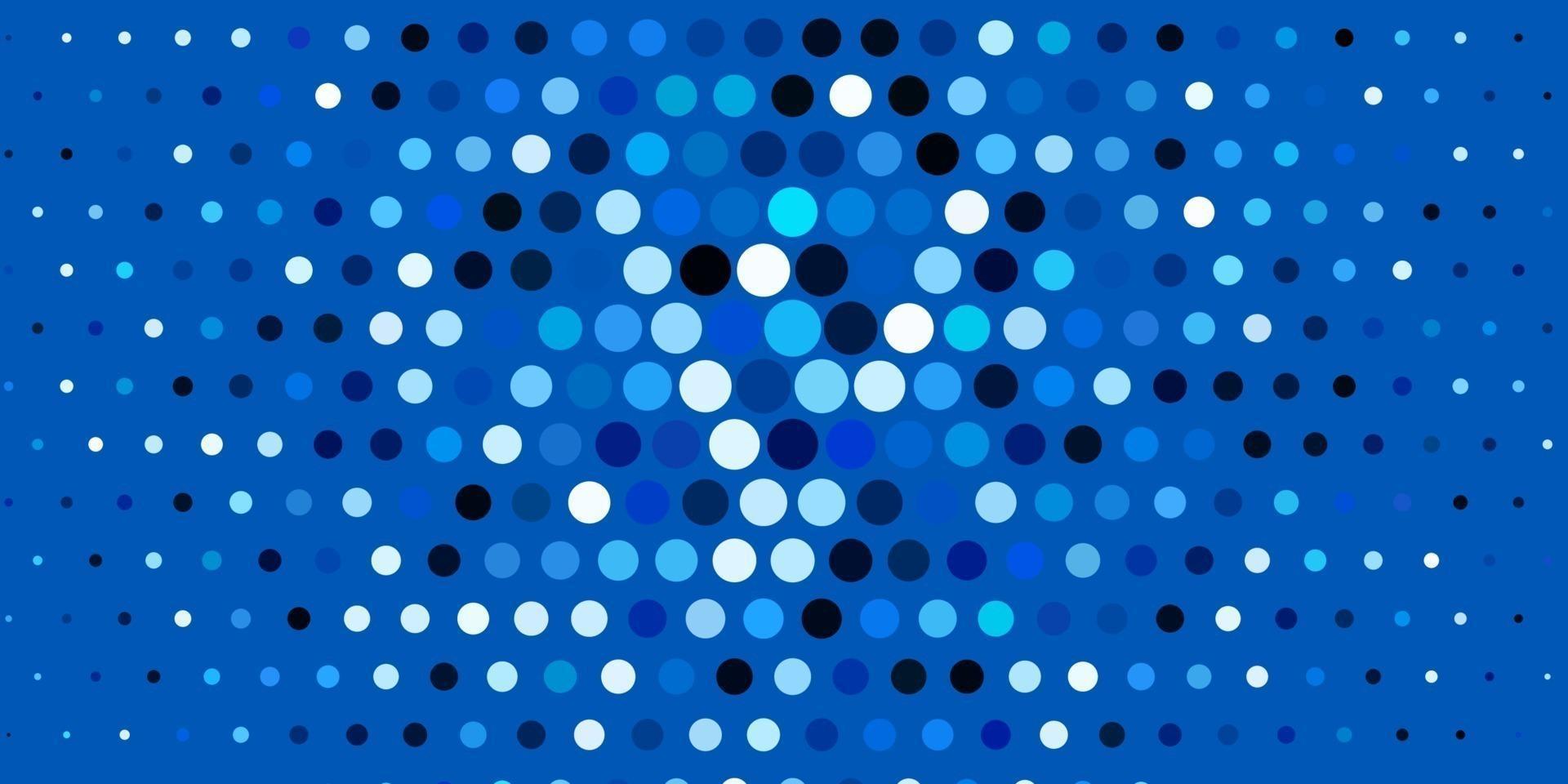 Dark BLUE vector background with spots.