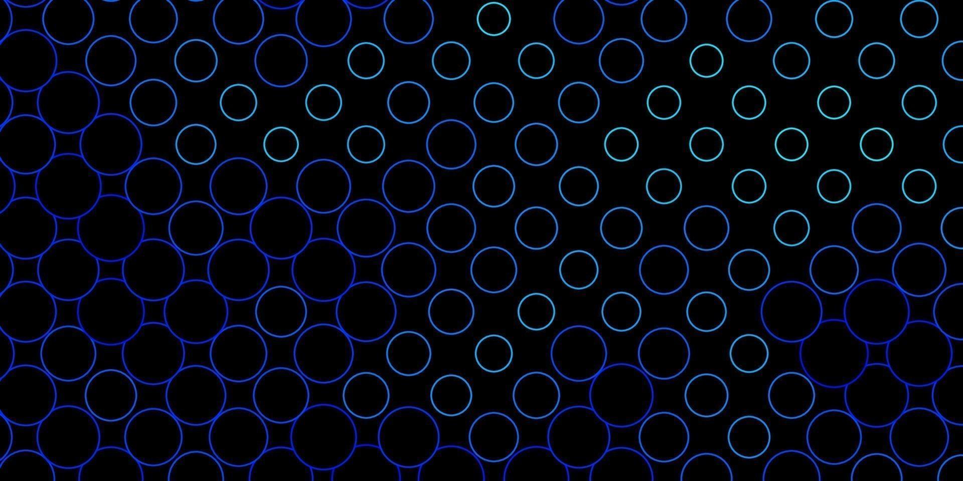 Dark BLUE vector pattern with spheres.