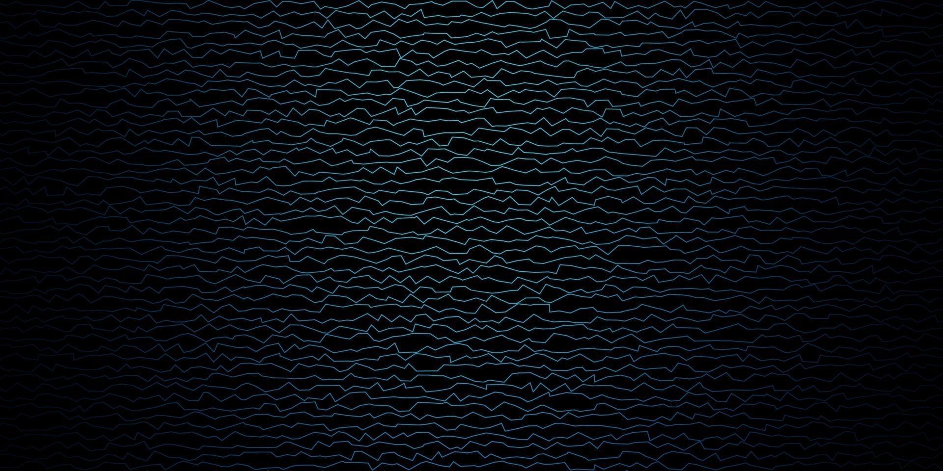 patrón de vector azul oscuro con curvas.